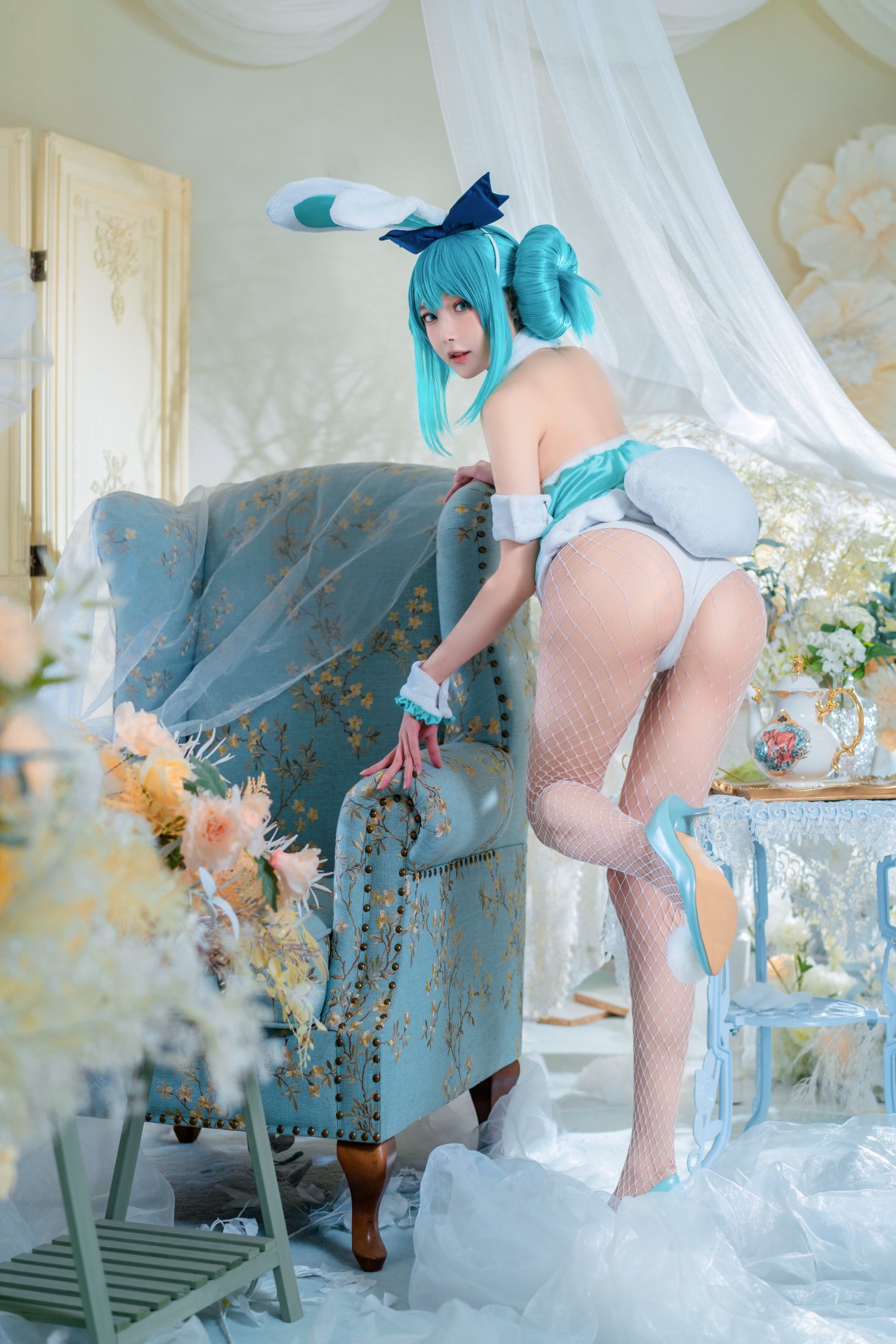 Coser@阿包也是兔娘 Vol.030 白兔miku 0014