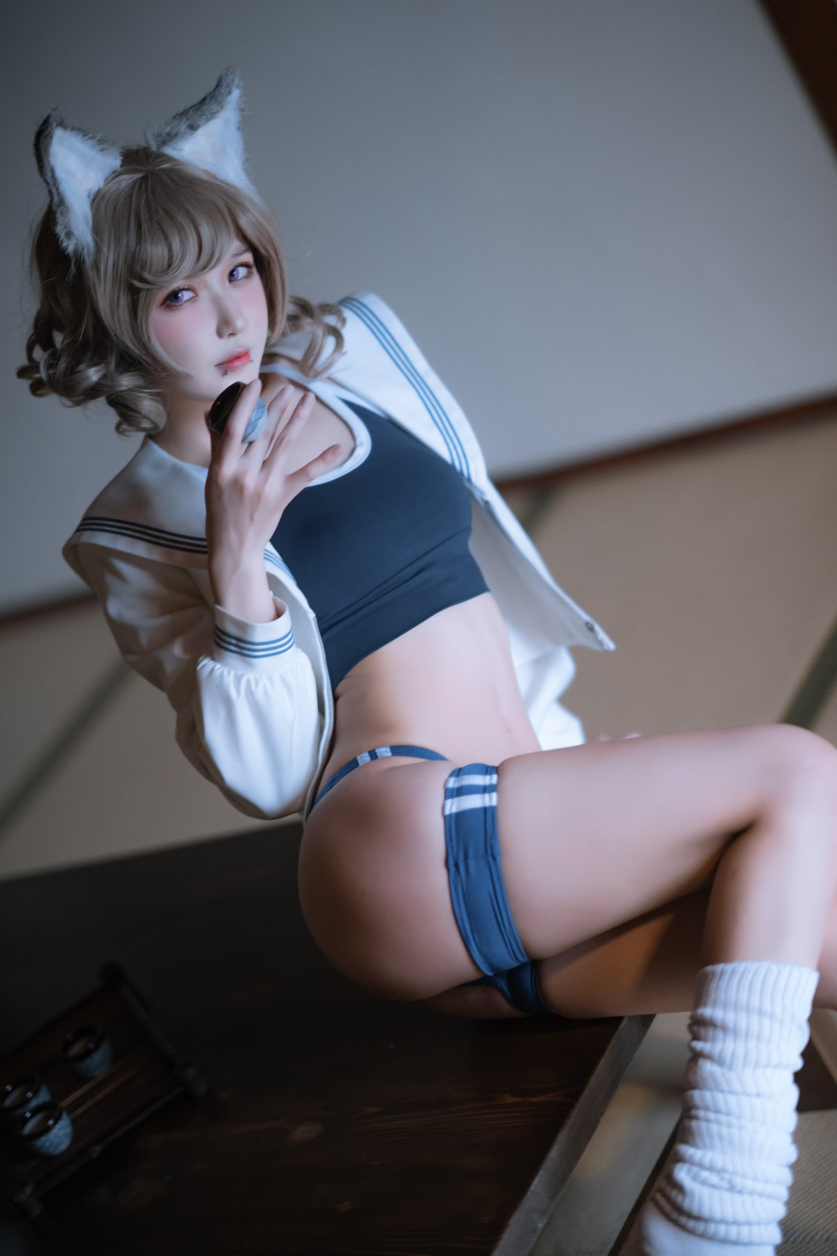 Coser@阿包也是兔娘 Vol.029 X型体操服 0015