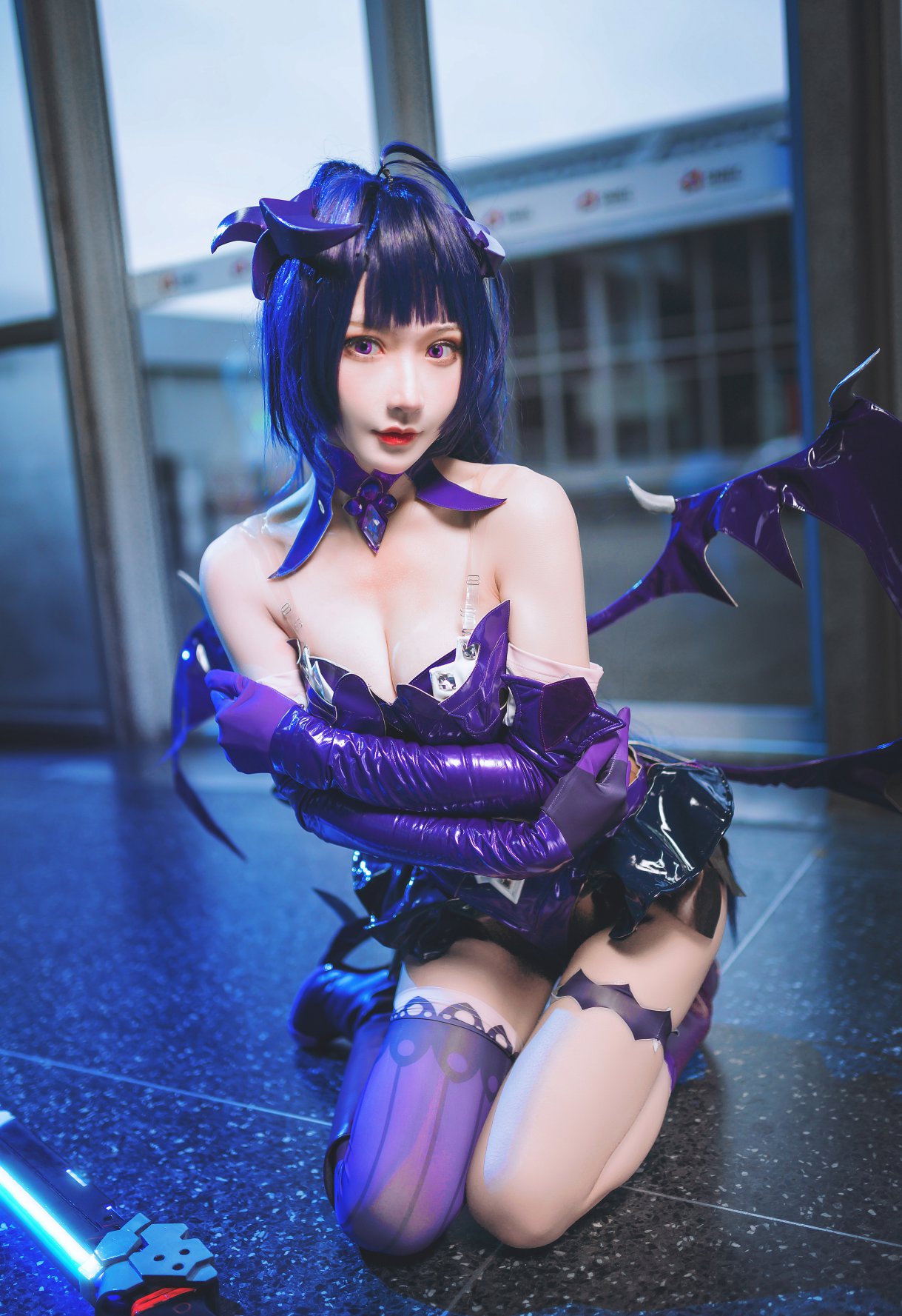 Coser@阿包也是兔娘 Vol.022 魅魔芽衣恶魔 0002