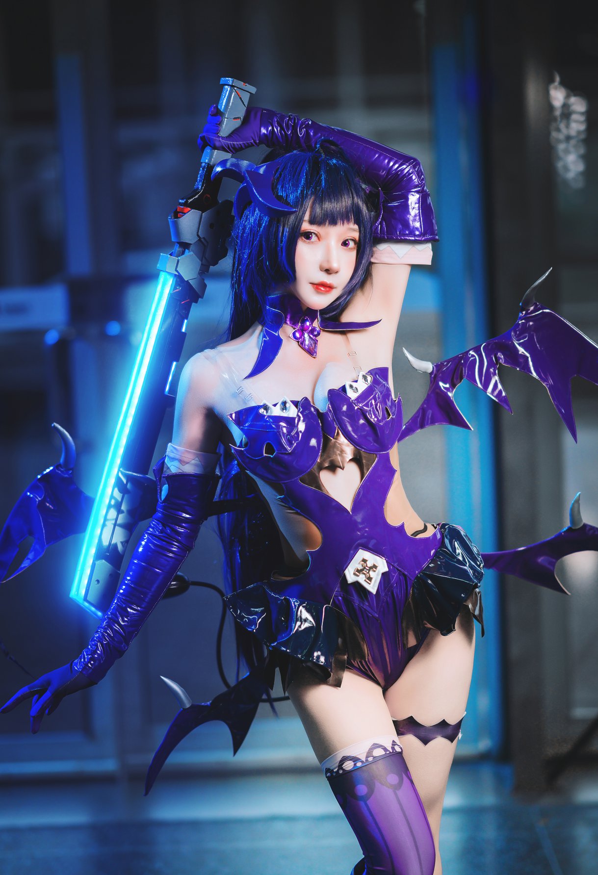 Coser@阿包也是兔娘 Vol.022 魅魔芽衣恶魔 0003