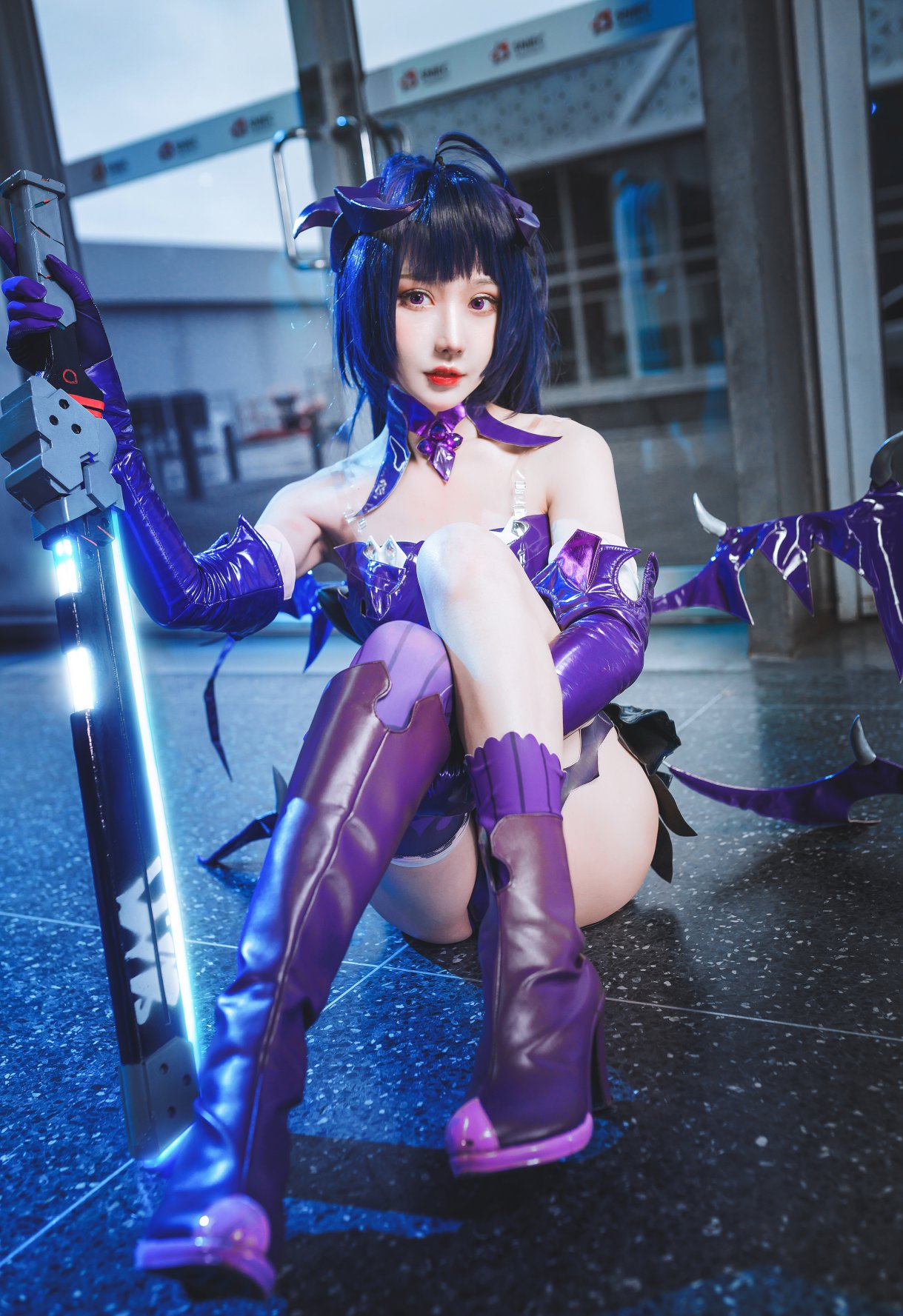 Coser@阿包也是兔娘 Vol.022 魅魔芽衣恶魔 0008