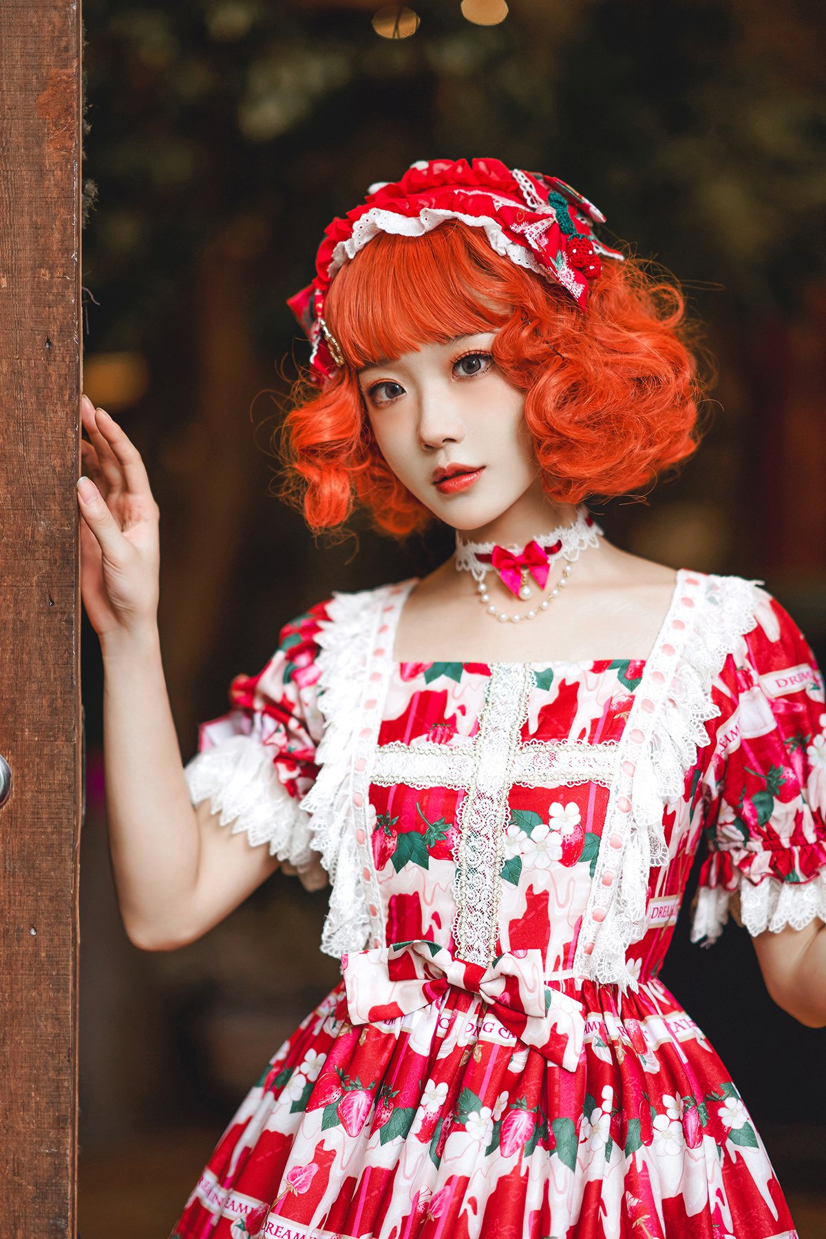 Coser@阿包也是兔娘 Vol.019 lolita红裙2