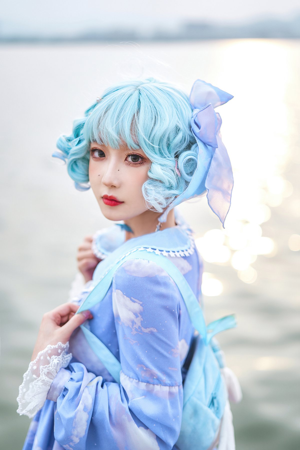 Coser@阿包也是兔娘 Vol.016 lolita蓝裙