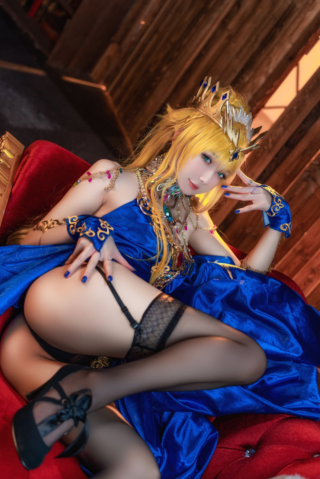 Coser@阿包也是兔娘 Vol.015 白枪呆同人睡衣 0002