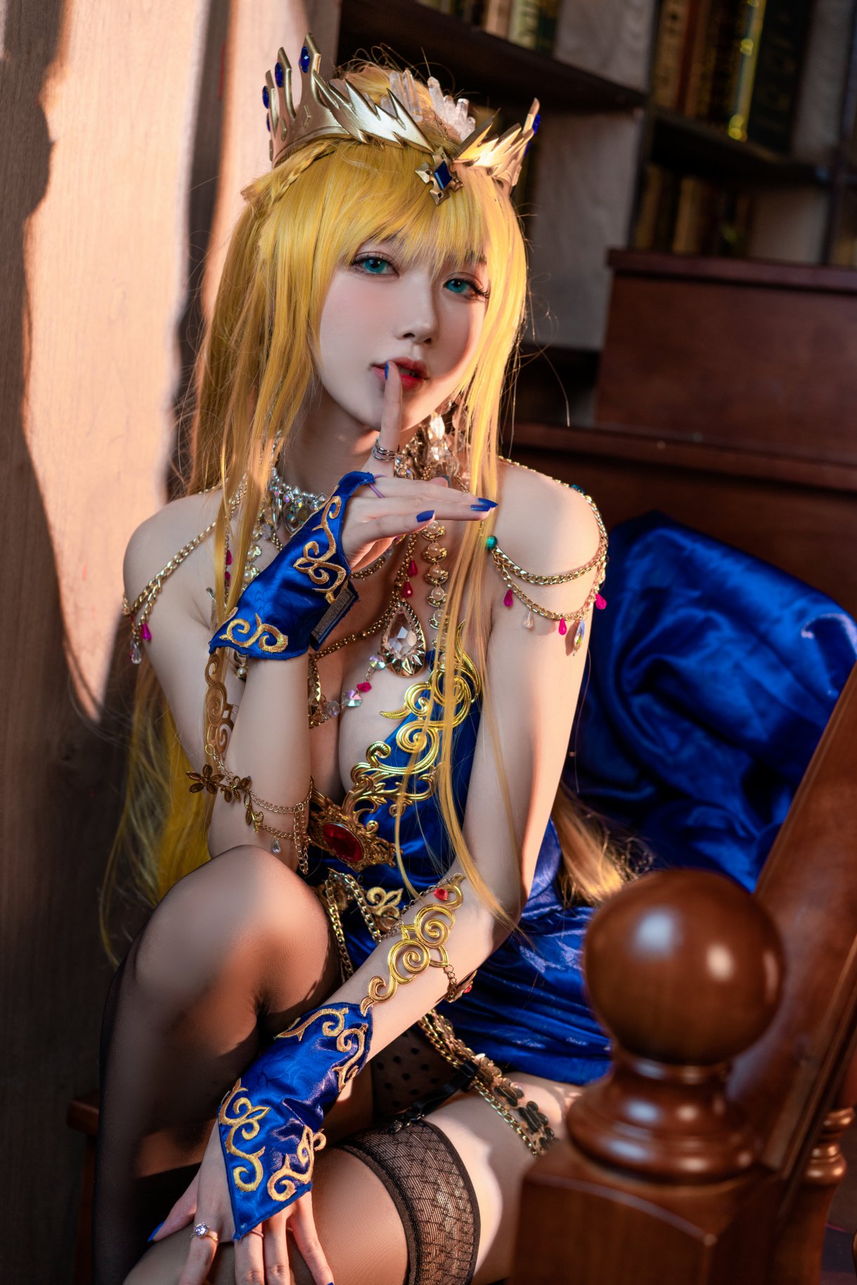 Coser@阿包也是兔娘 Vol.015 白枪呆同人睡衣 0012