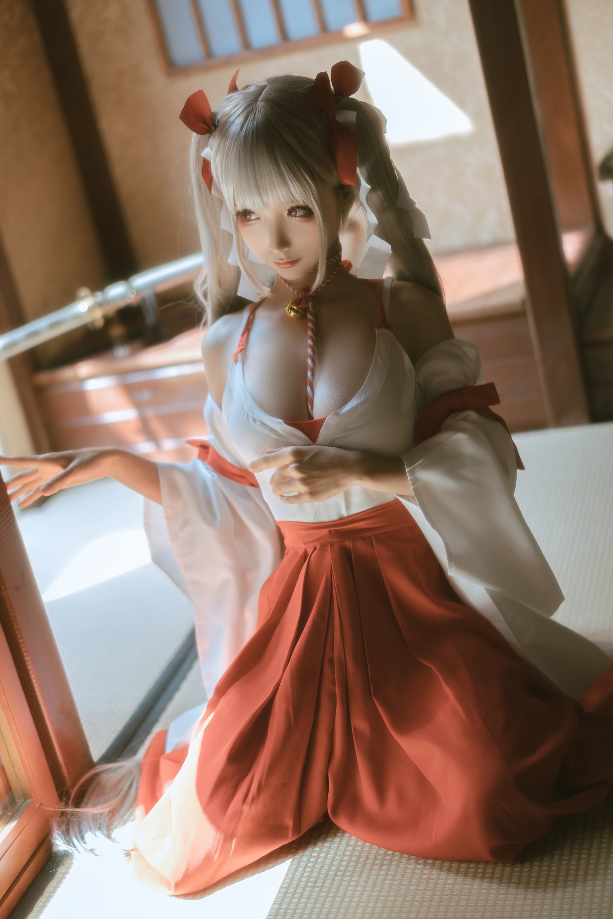 Coser@蠢沫沫 Vol.132 可畏 巫女 0045