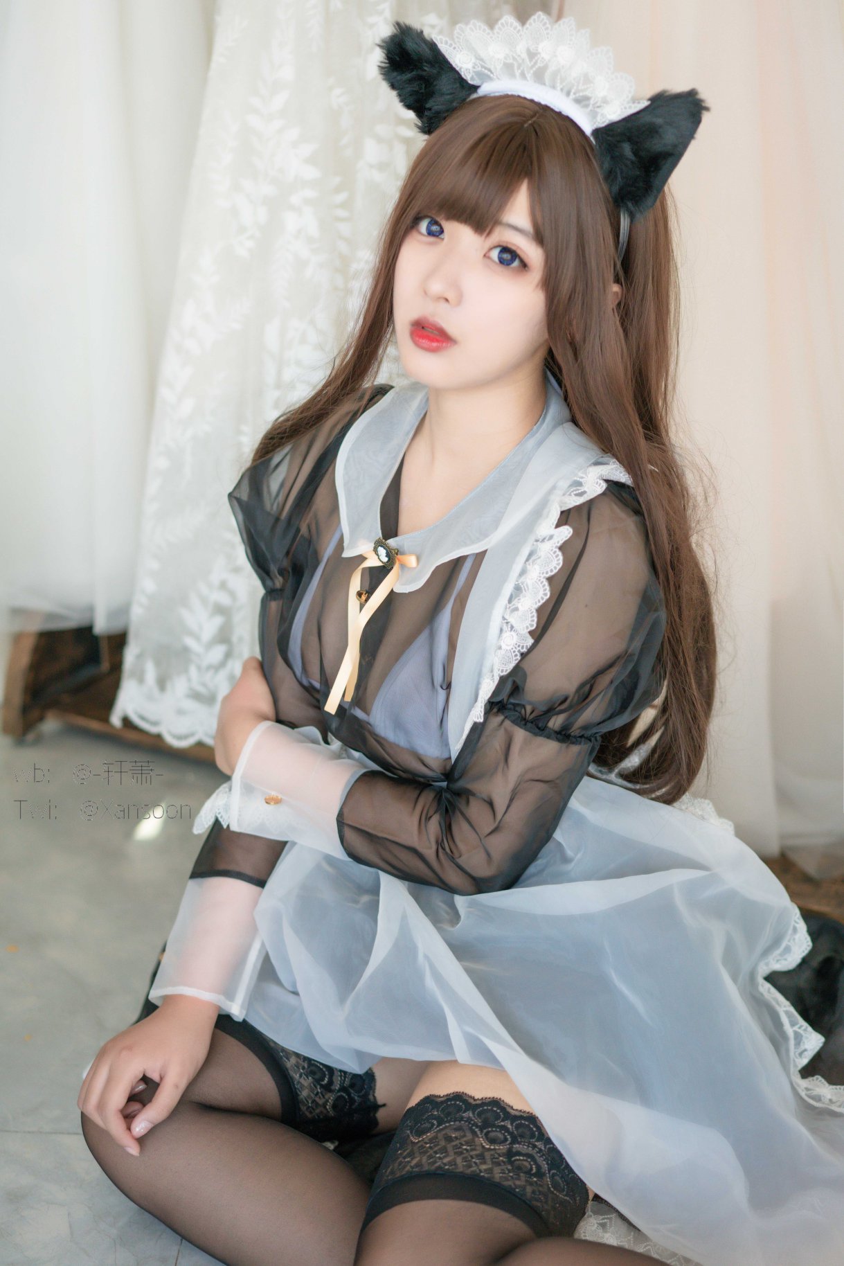 Coser@轩萧学姐 Vol.010 透明女仆 0015