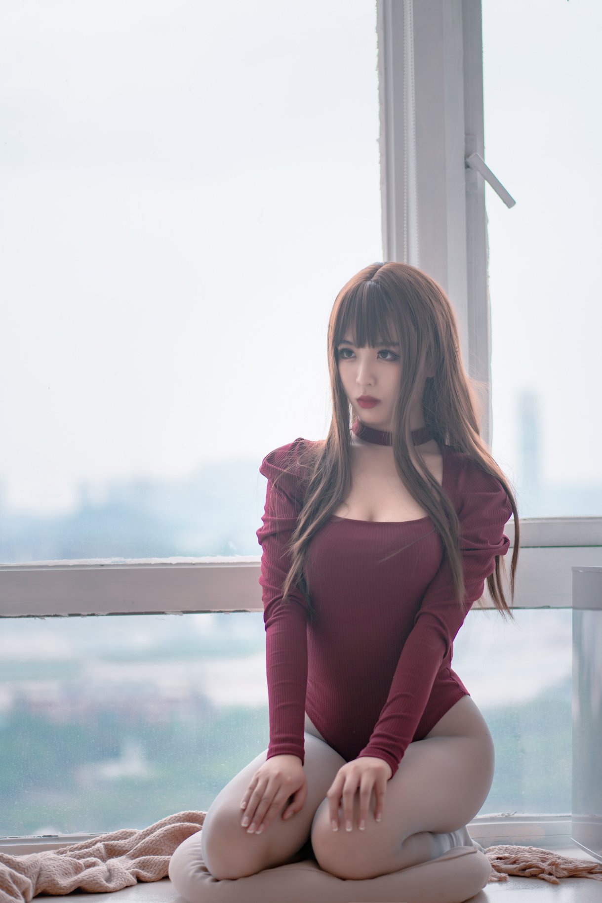 Coser@轩萧学姐 Vol.007 灰色五指袜 0042