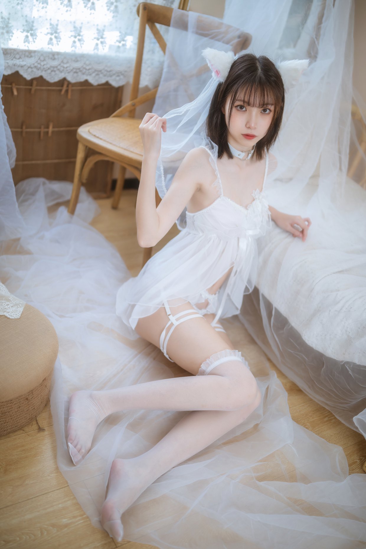 Coser@许岚LAN Vol.003 少女白色裙 0003