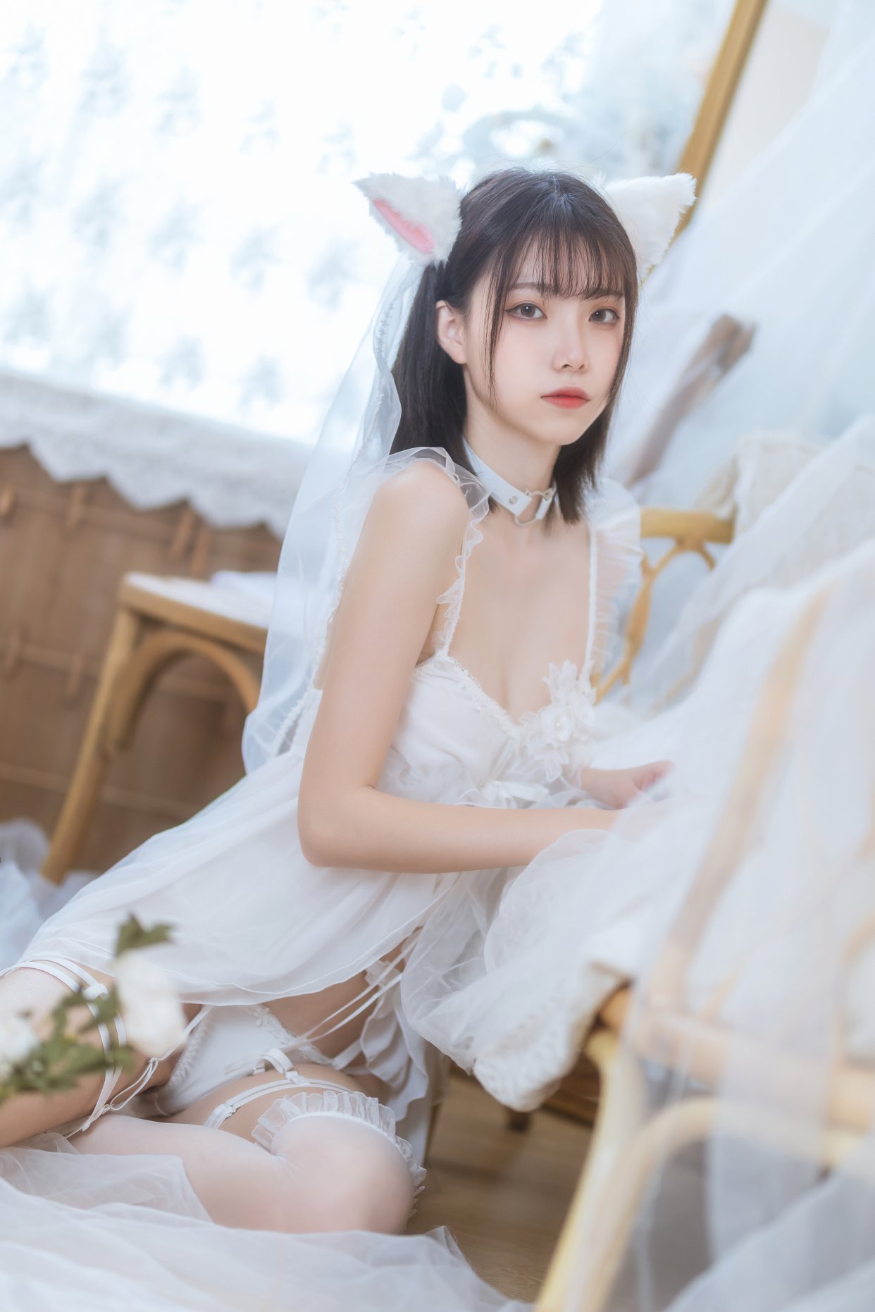 Coser@许岚LAN Vol.003 少女白色裙 0018