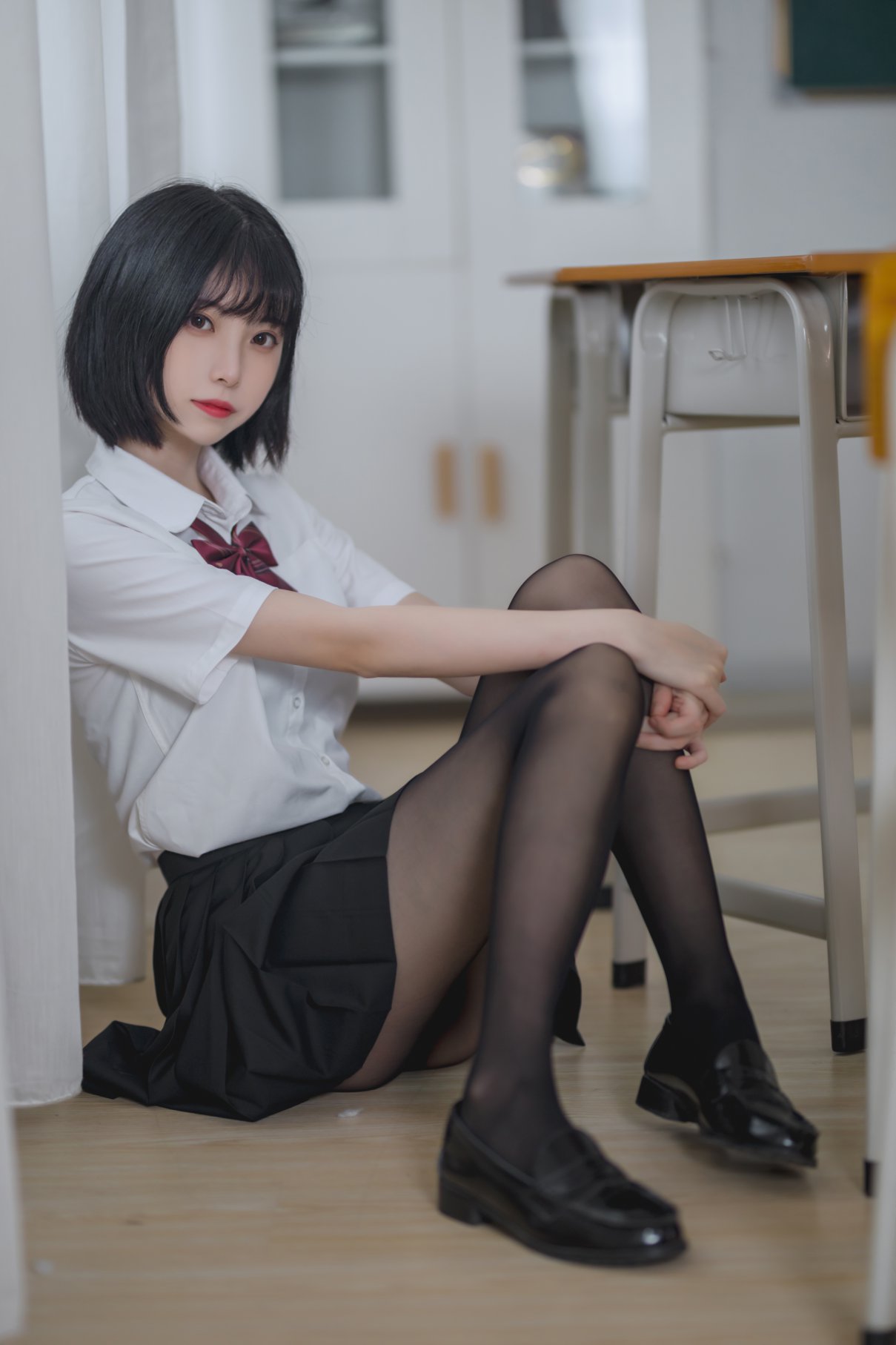 Coser@许岚LAN Vol.001 教室jk黑丝 0035