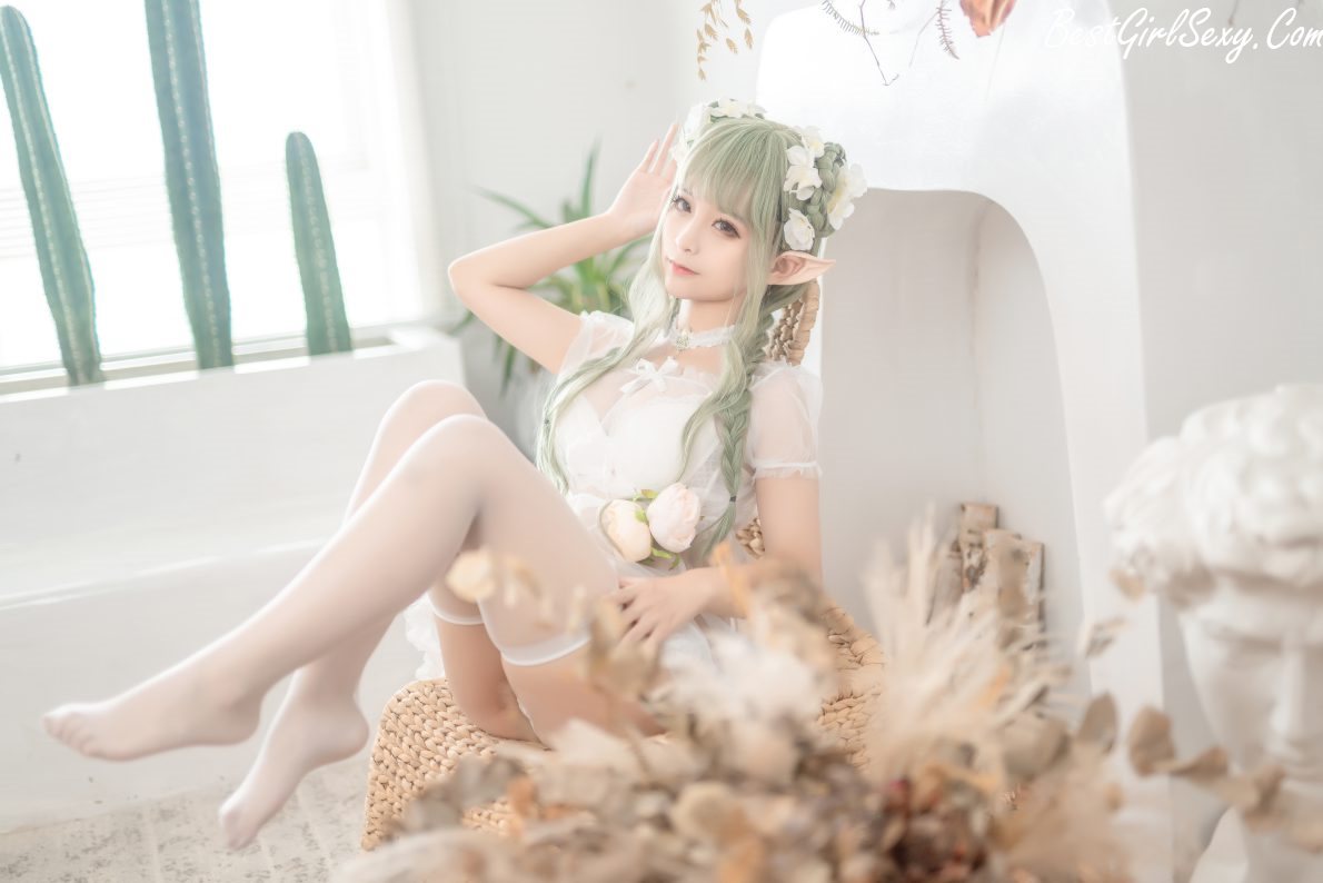 Coser@蠢沫沫 Vol.121 尖耳国度 绿精灵 0039