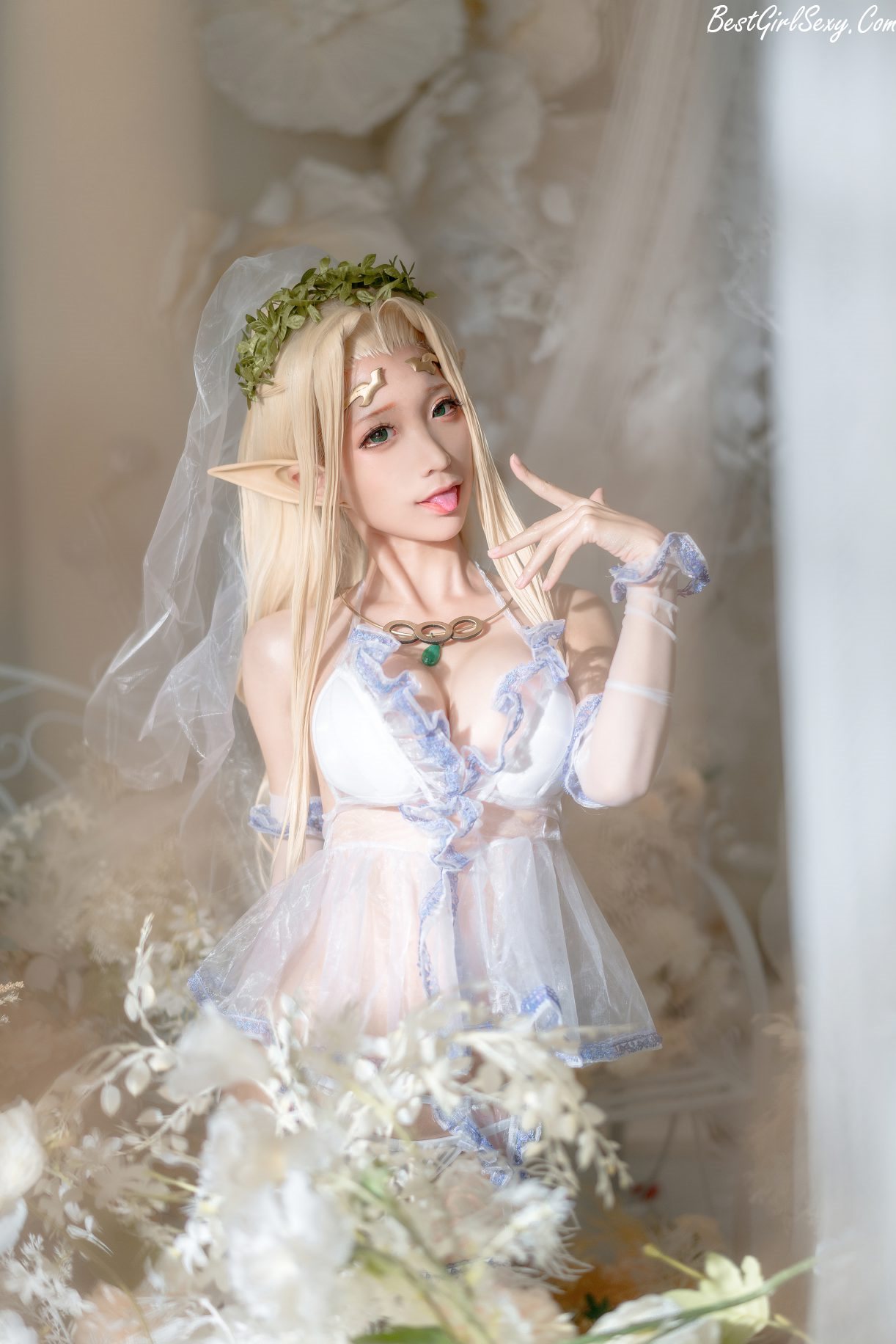 Coser@蠢沫沫 Vol.118 白精灵 A 0010