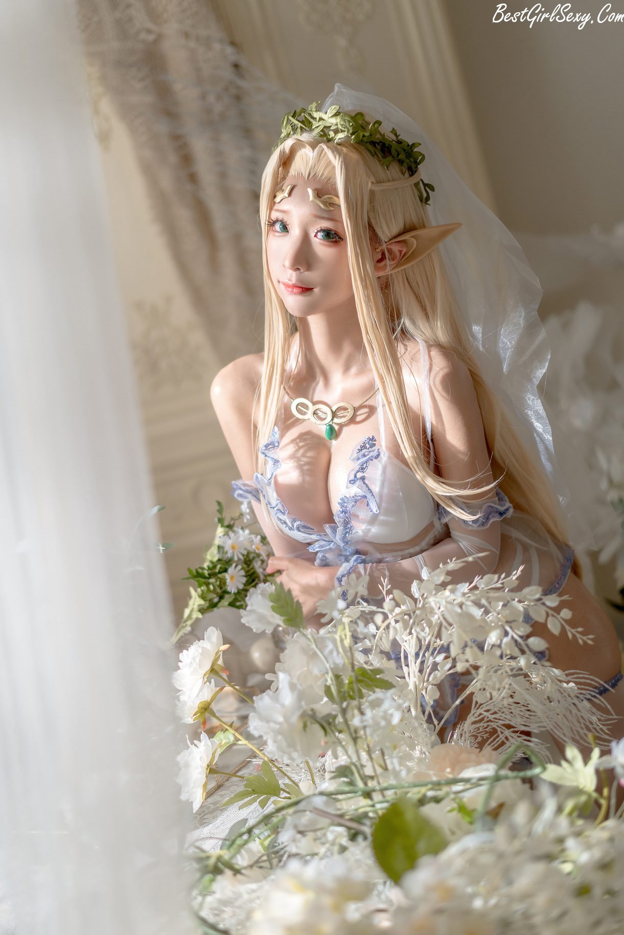 Coser@蠢沫沫 Vol.118 白精灵 A 0034