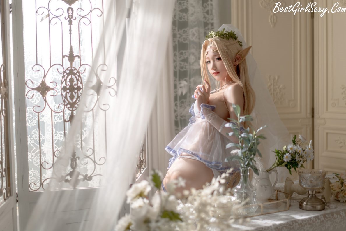 Coser@蠢沫沫 Vol.118 白精灵 A 0054