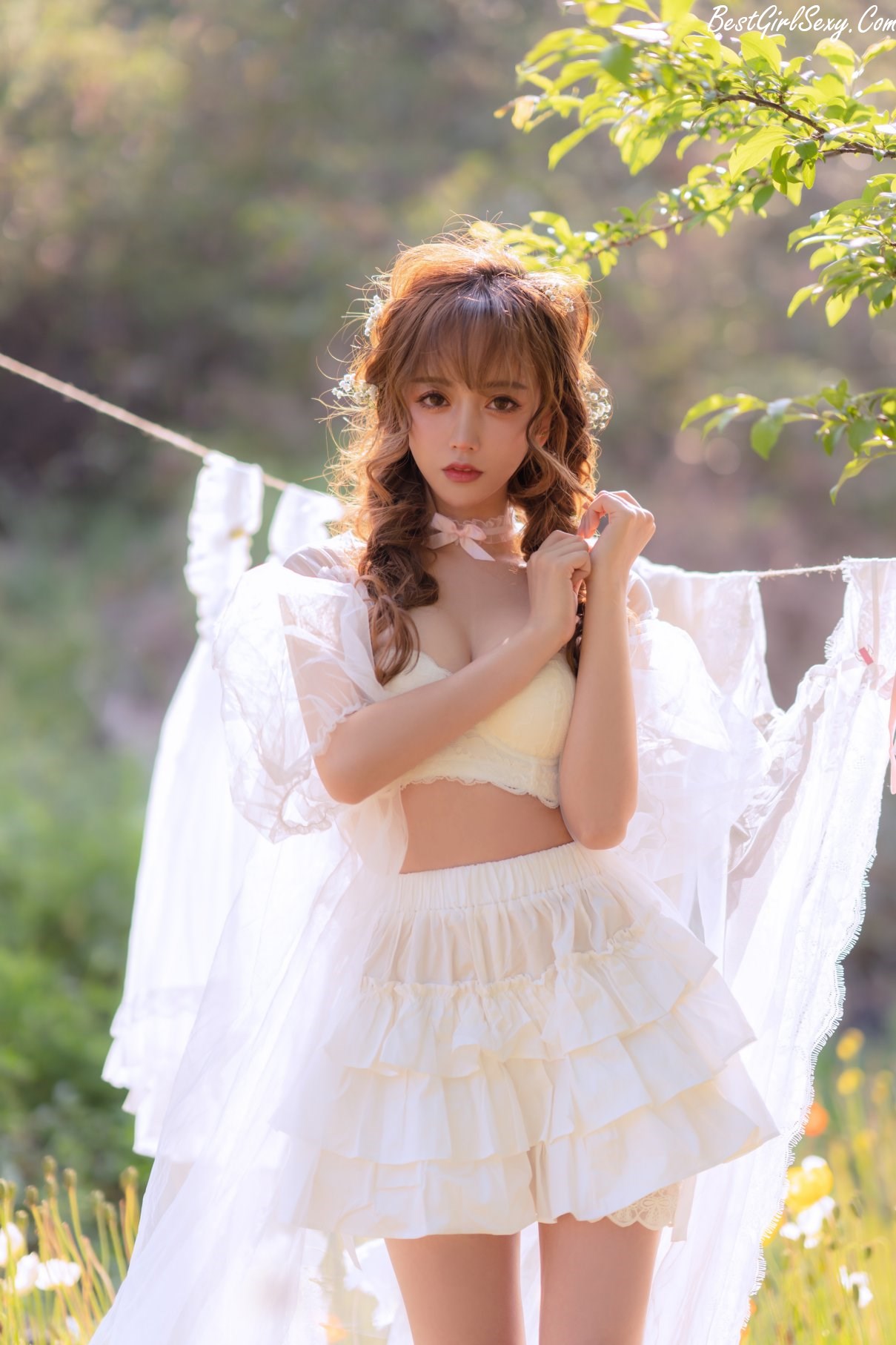 Coser@过期米线线喵 Vol.116 夏日限定 晒衣服 0005