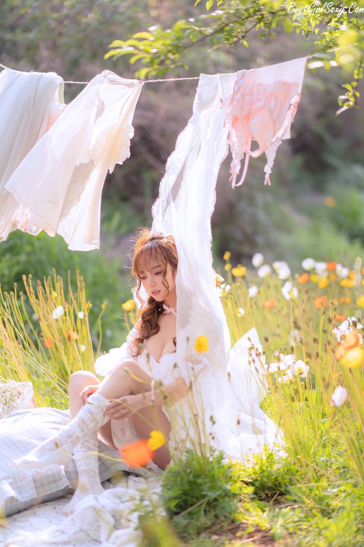 Coser@过期米线线喵 Vol.116 夏日限定 晒衣服 0017