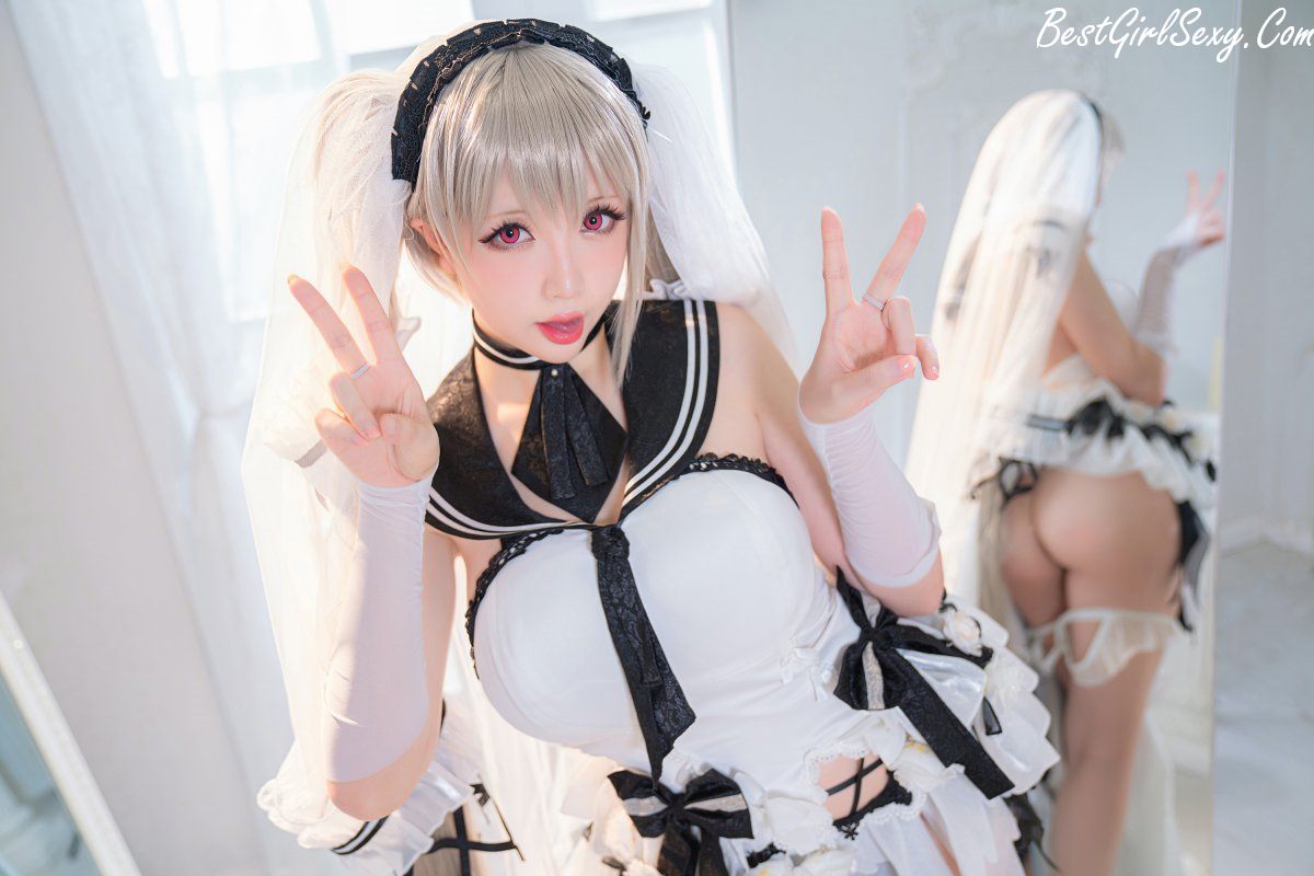 Coser@小姐姐星之迟迟 Vol.087 纯白と漆黑 电子包 A 0009