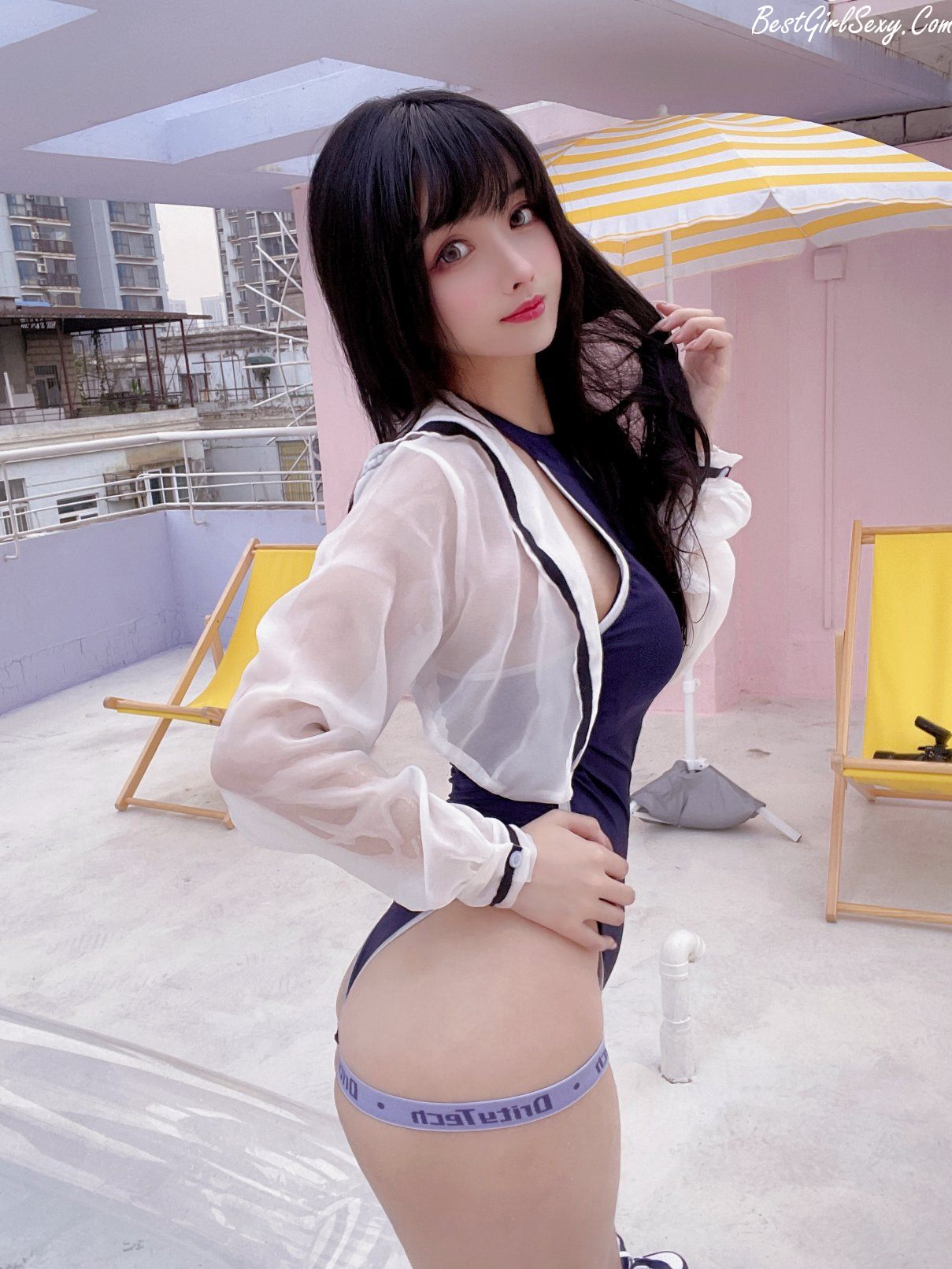 Coser@rioko凉凉子 Vol.068 天台竞泳 B 0006