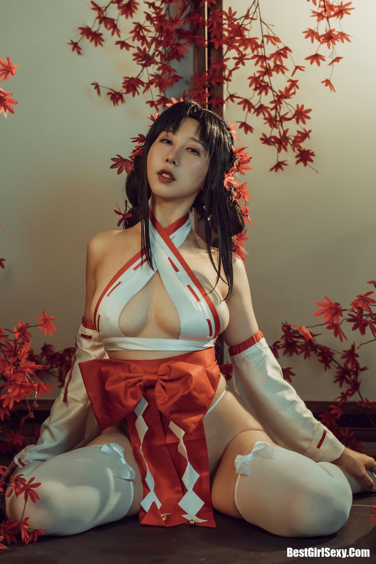 Coser@云溪溪 Vol.004 奶桃 巫女 18