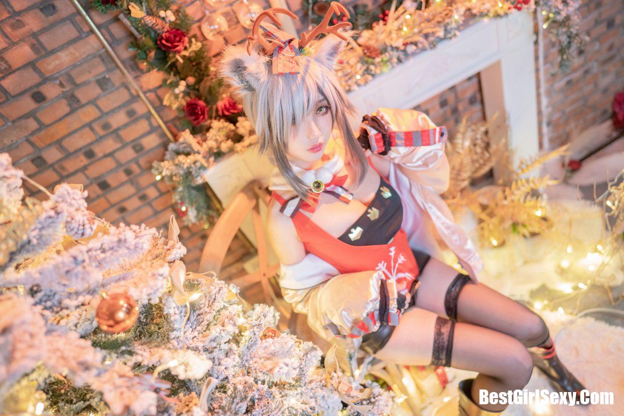 Coser@周叽是可爱兔兔 Vol.032 圣诞黑丝兽耳 16