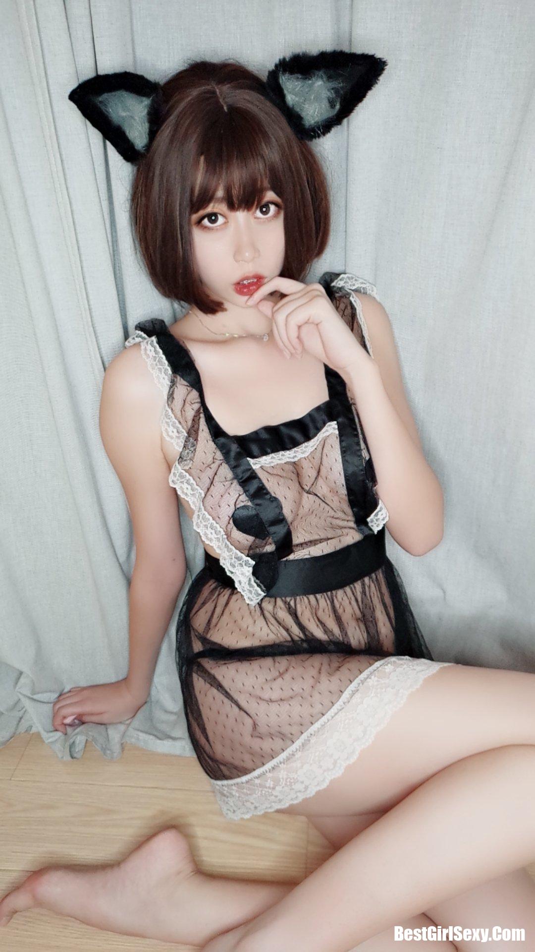 Coser@奈汐酱nice Vol.003 猫耳透明睡衣 5