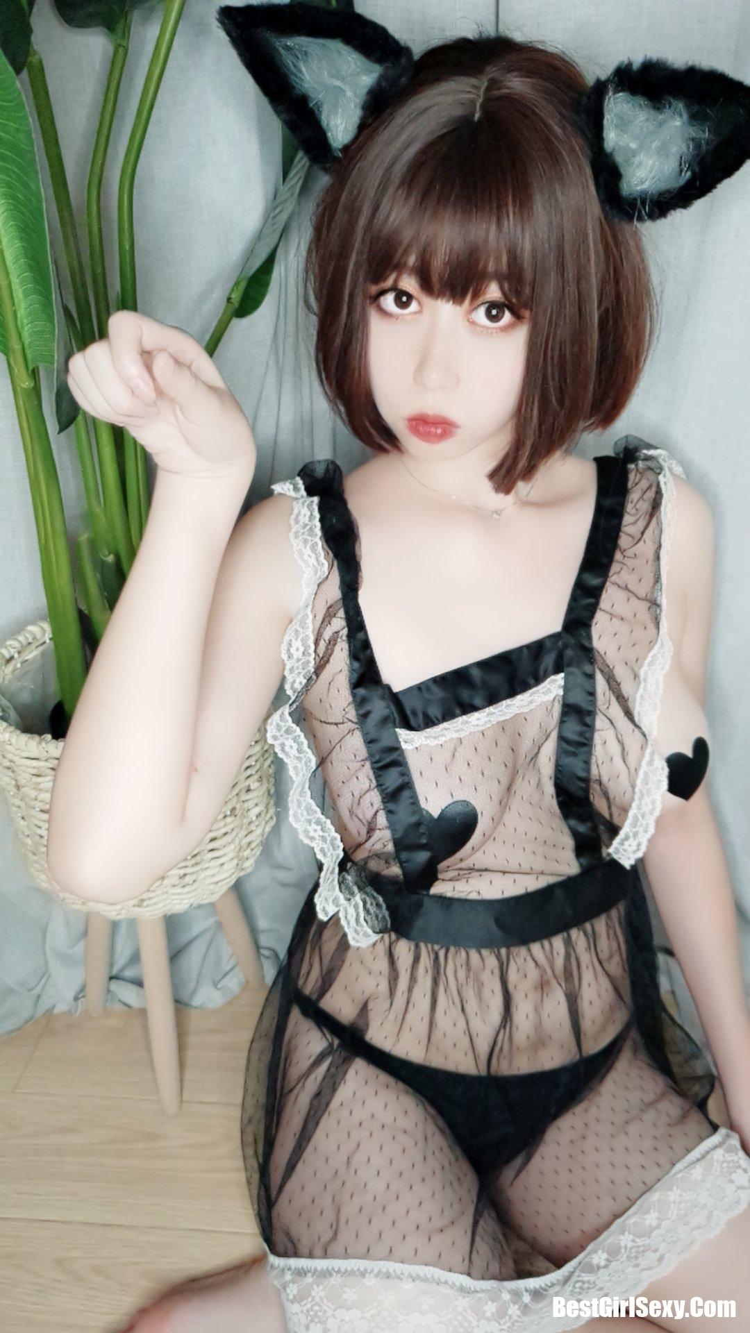 Coser@奈汐酱nice Vol.003 猫耳透明睡衣 10