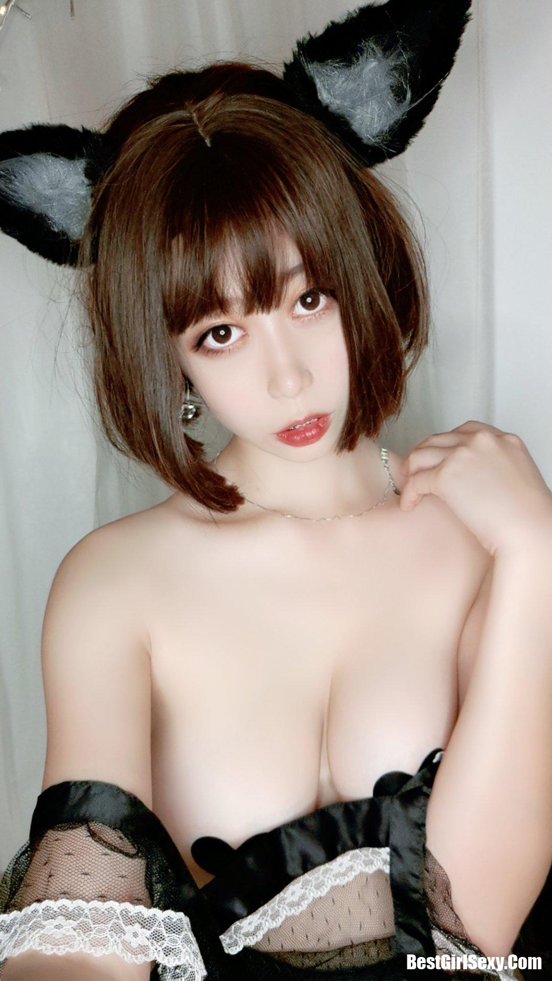 Coser@奈汐酱nice Vol.003 猫耳透明睡衣 44