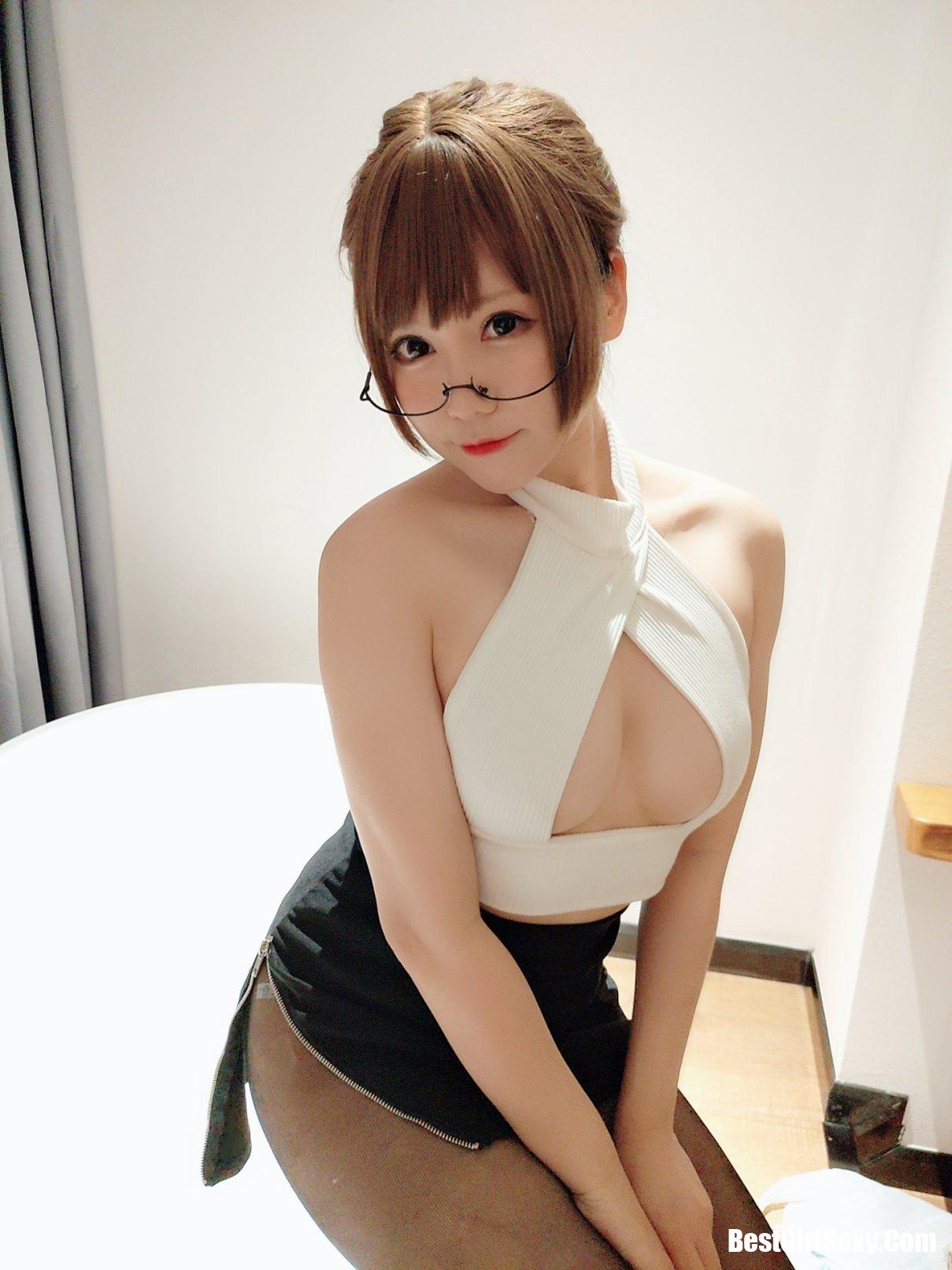 Coser@Nyako喵子 No.021 自拍六连5开胸黑丝自拍 6