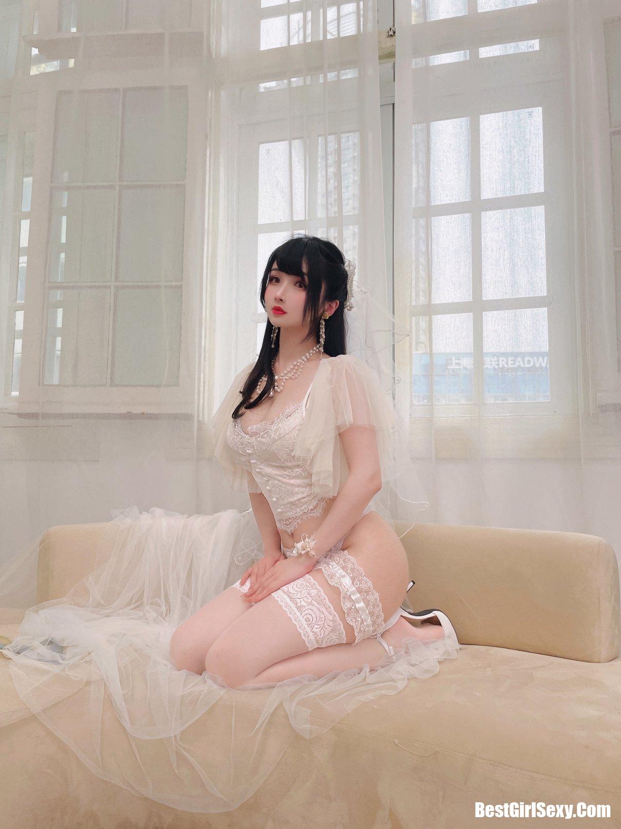 Coser@rioko凉凉子 Vol.073 透明婚纱 32