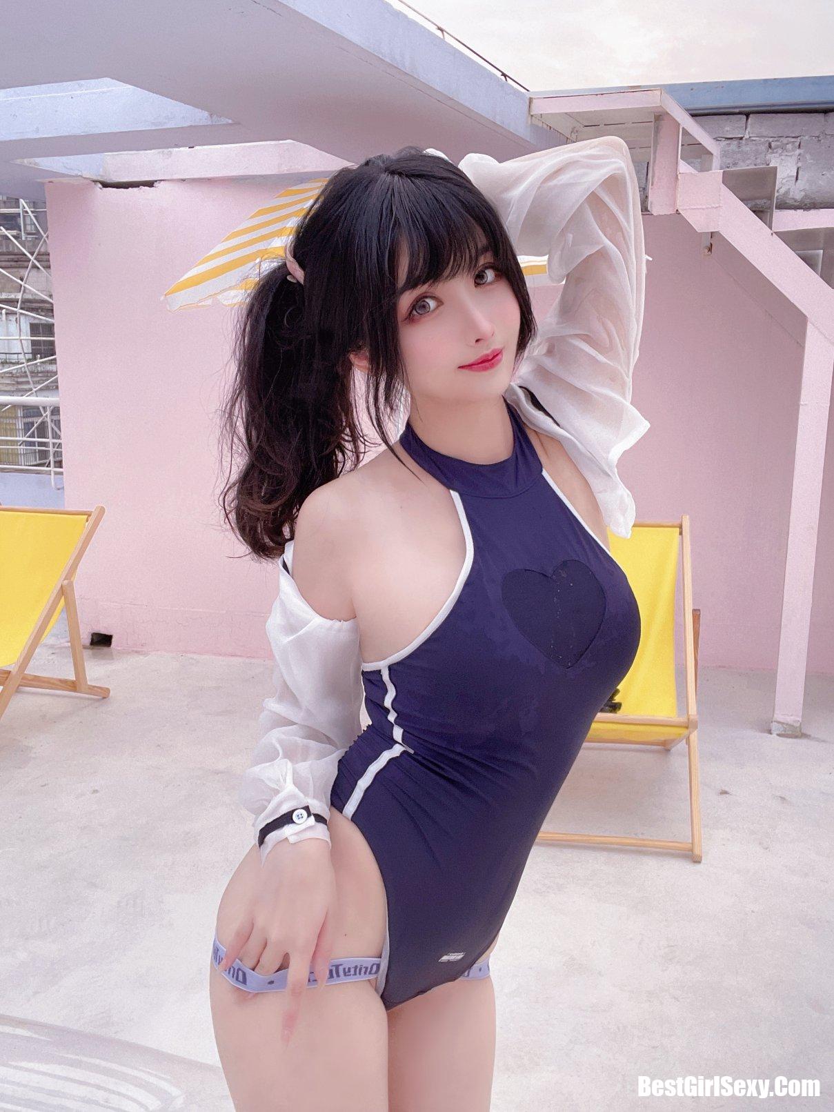 Coser@rioko凉凉子 Vol.072 天台竞泳 34