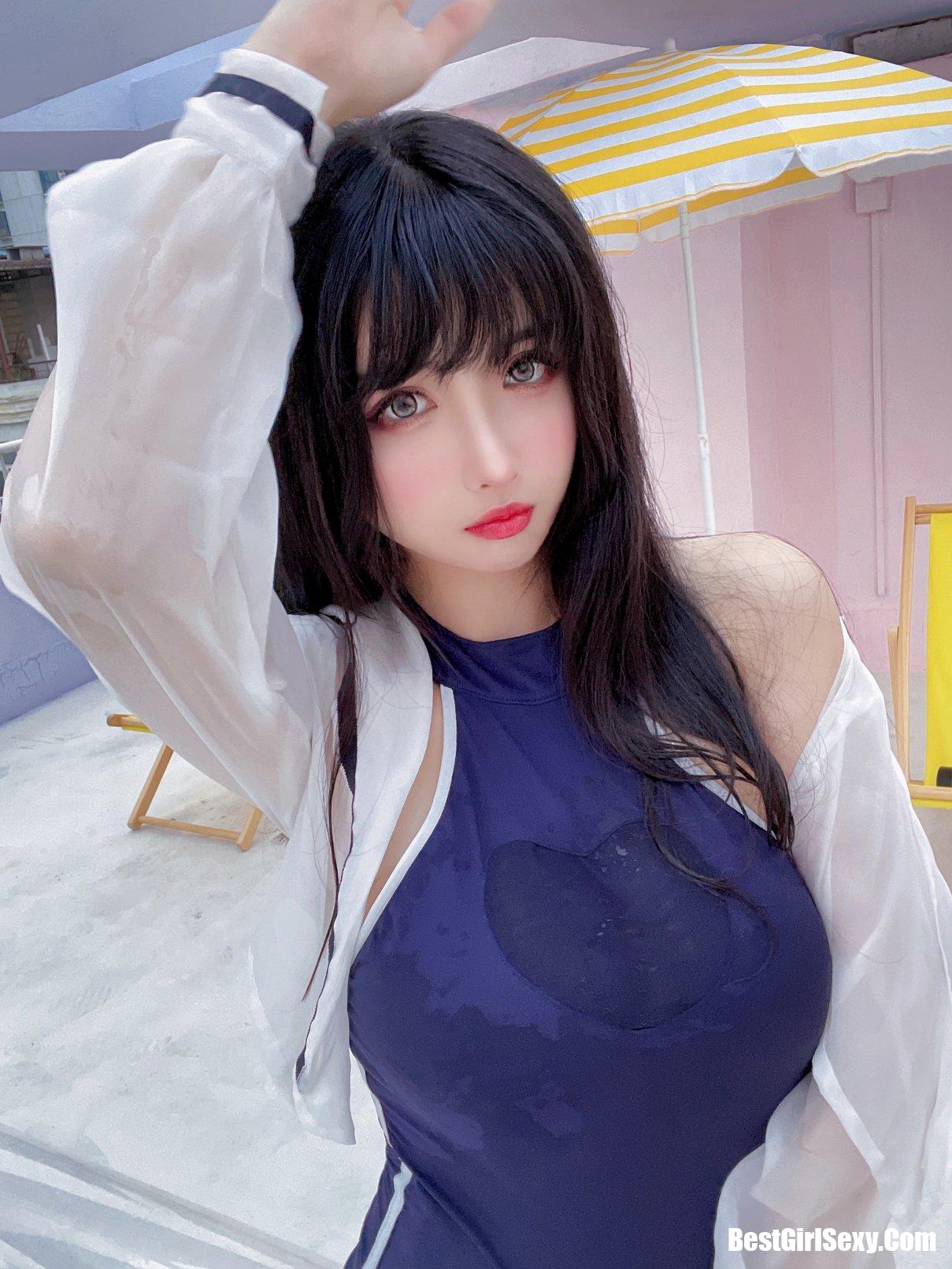 Coser@rioko凉凉子 Vol.072 天台竞泳 37