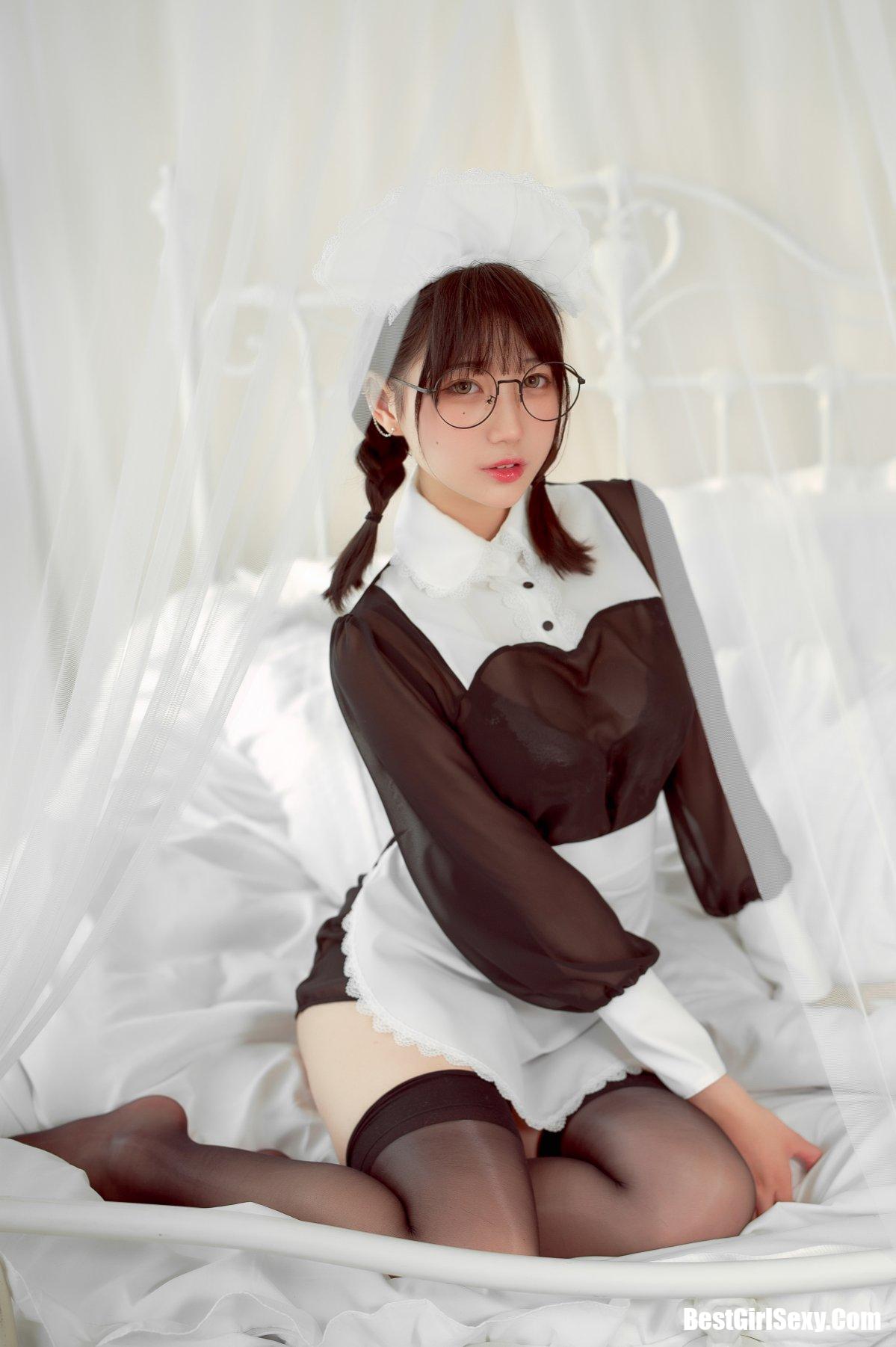 Coser@周叽是可爱兔兔 Vol.036 眼镜女仆 7