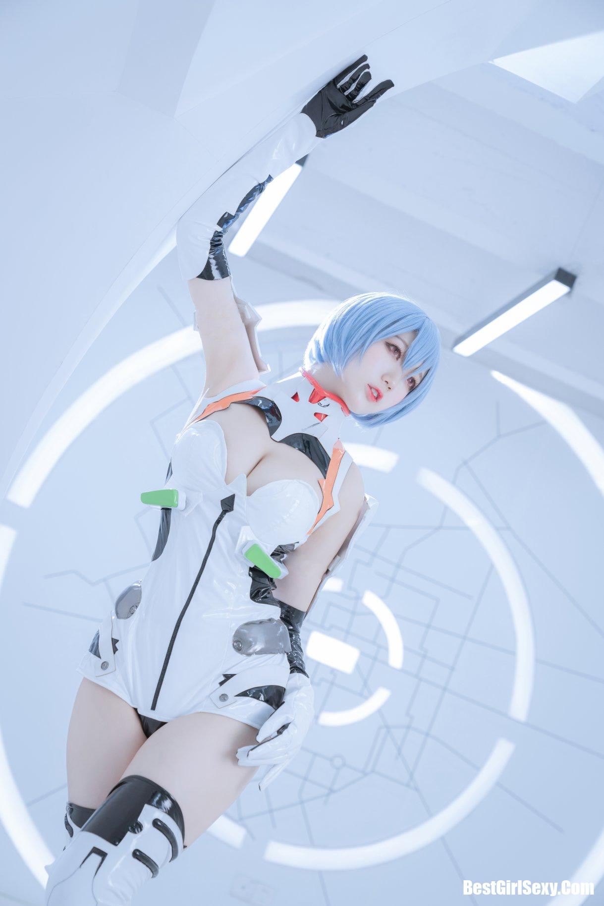 Coser@周叽是可爱兔兔 Vol.005 绫波丽 白战 8