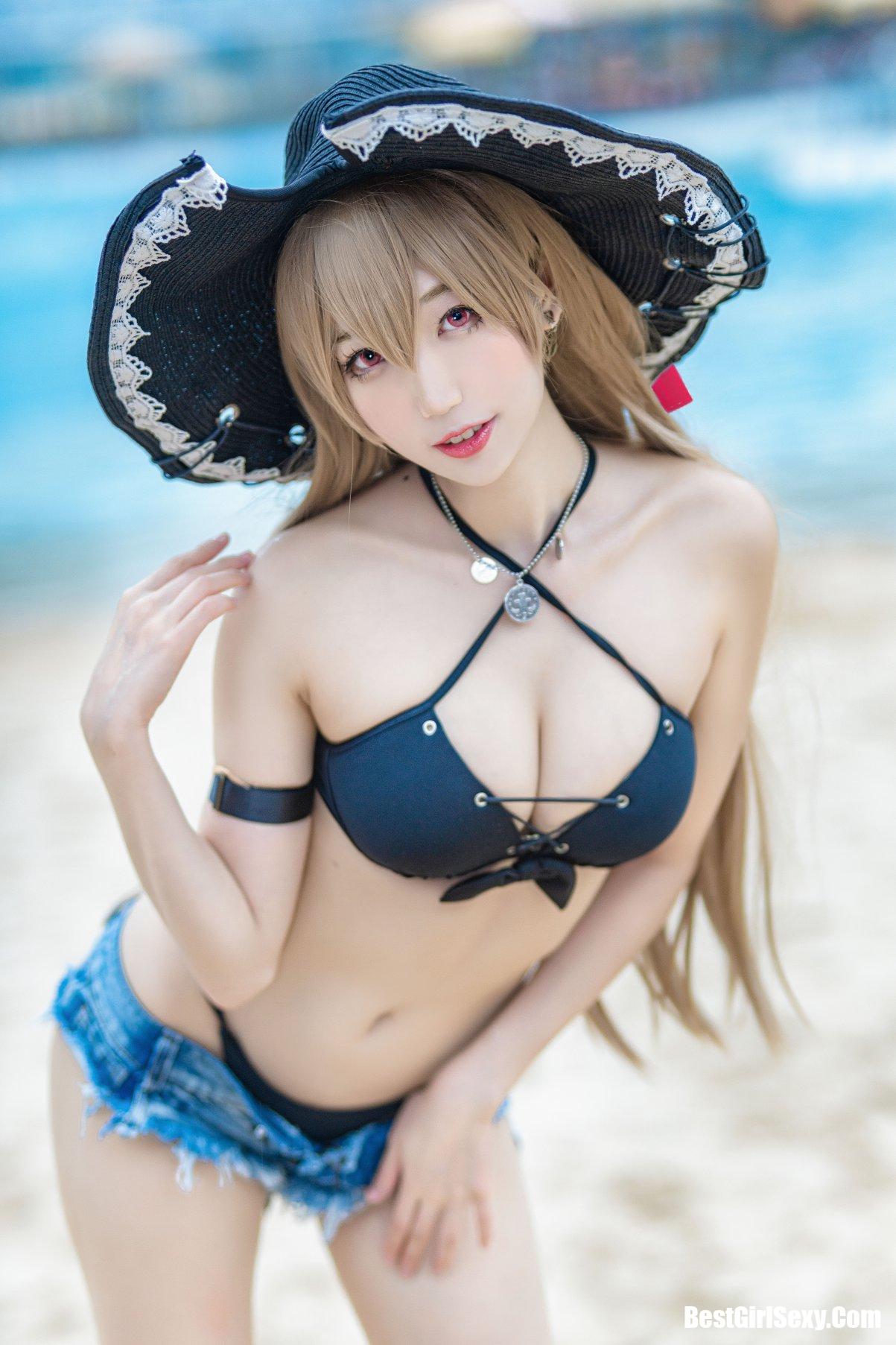 Coser@周叽是可爱兔兔 Vol.002 让巴尔泳装 2