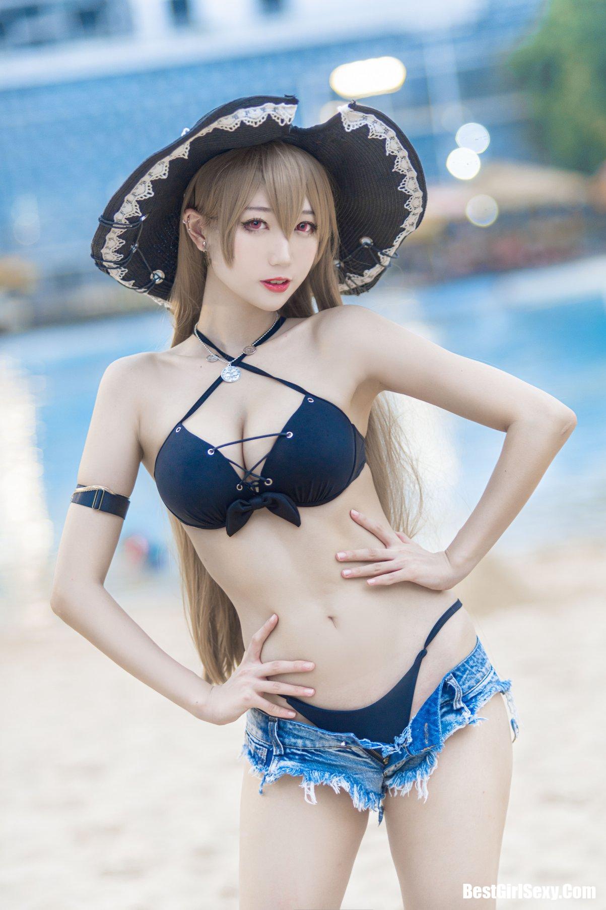 Coser@周叽是可爱兔兔 Vol.002 让巴尔泳装 3