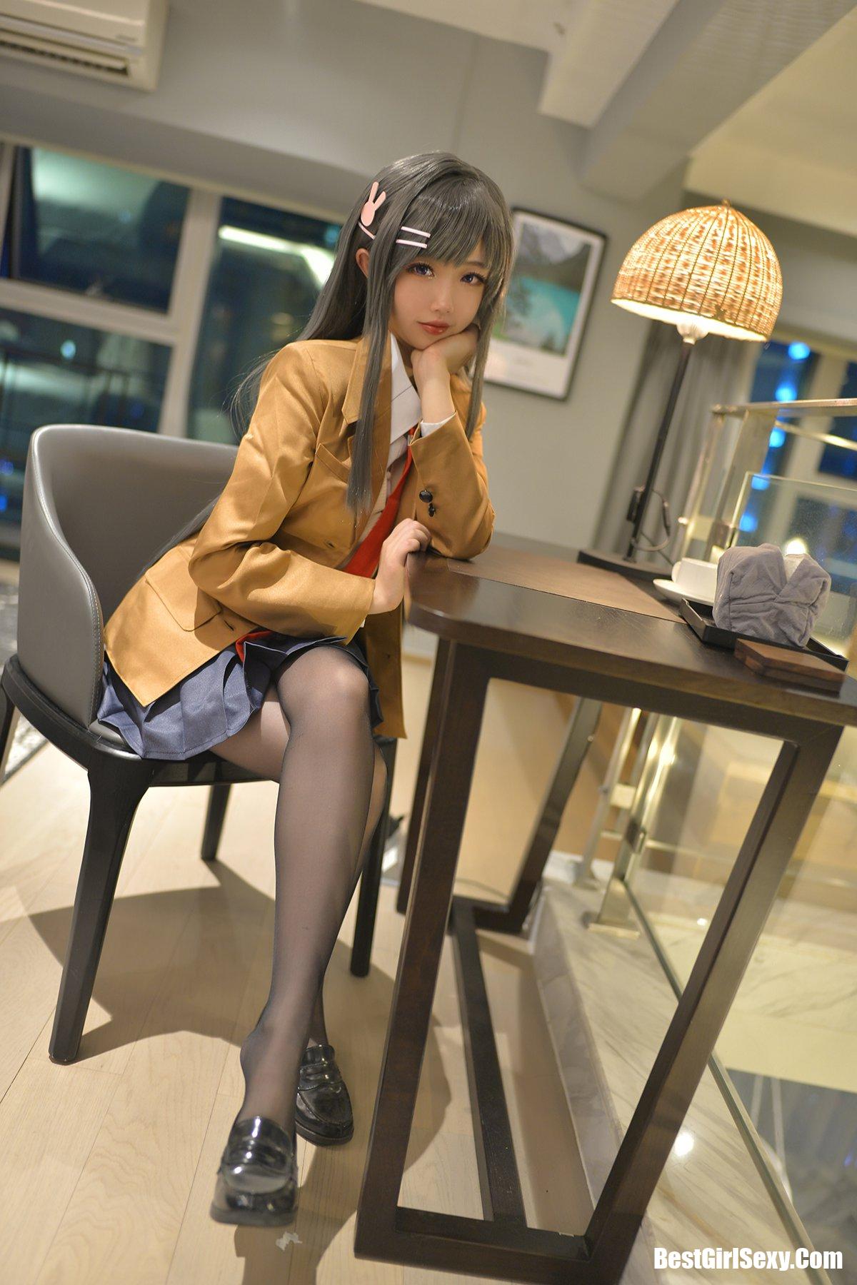 Coser@雪琪SAMA Vol.043 麻衣制服兔女郎 1