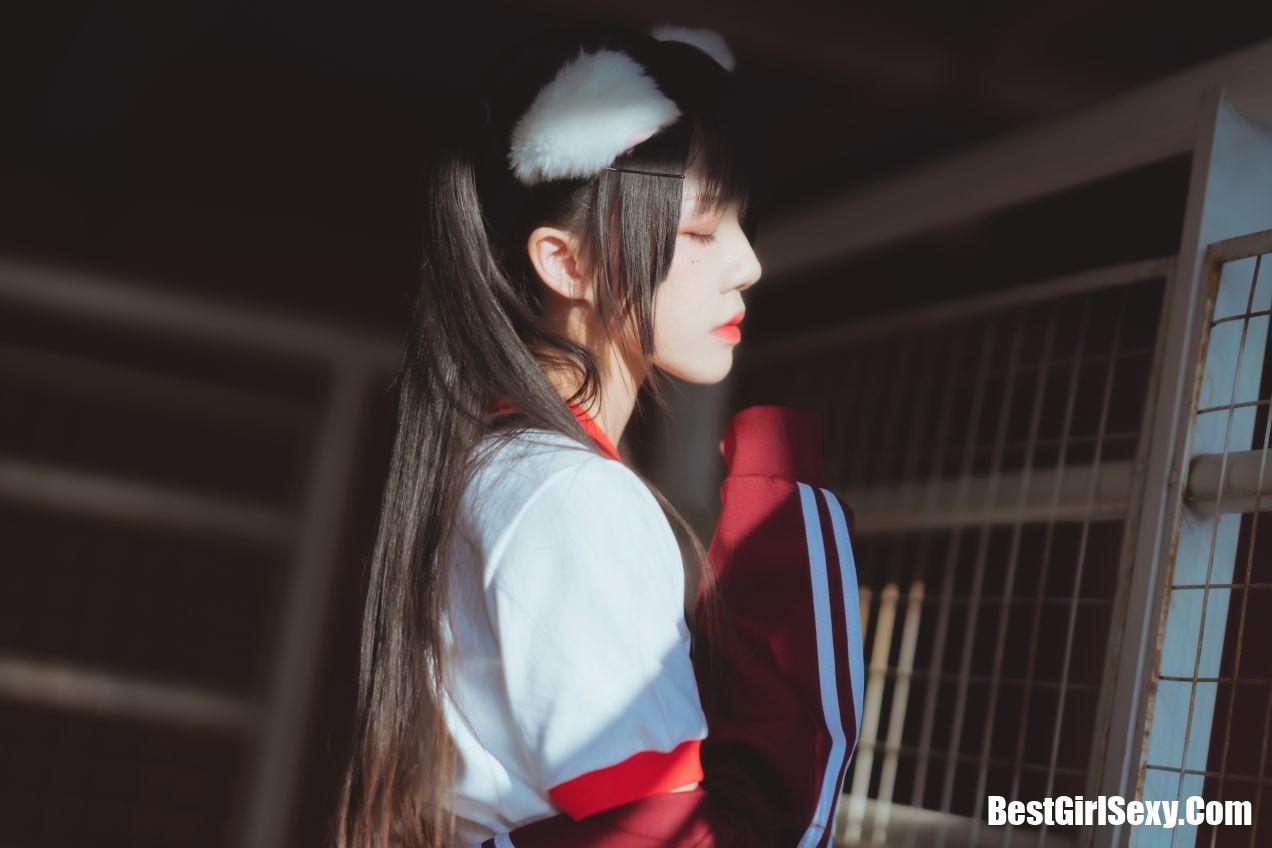 Coser@桜桃喵 Vol.091 红色体操服 13