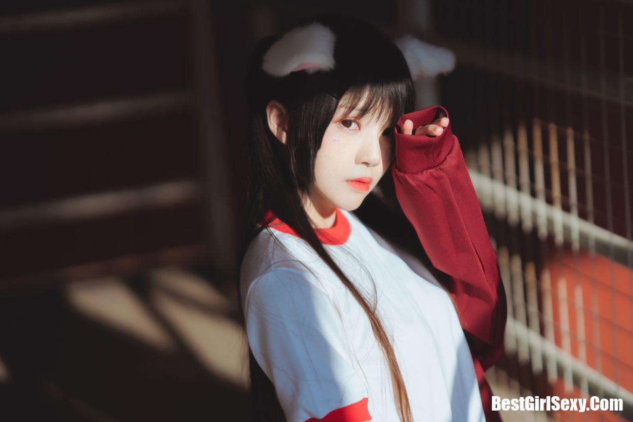 Coser@桜桃喵 Vol.091 红色体操服 40