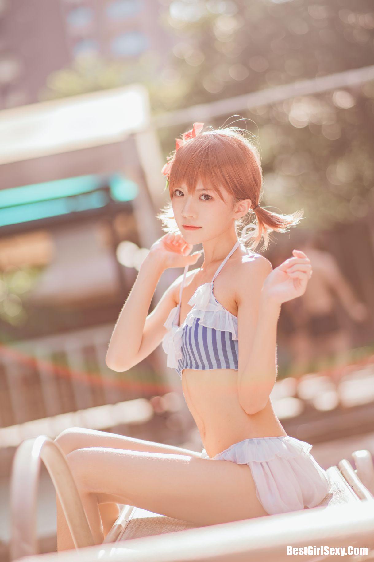 Coser@桜桃喵 Vol.090 炮姐泳装戏水 30