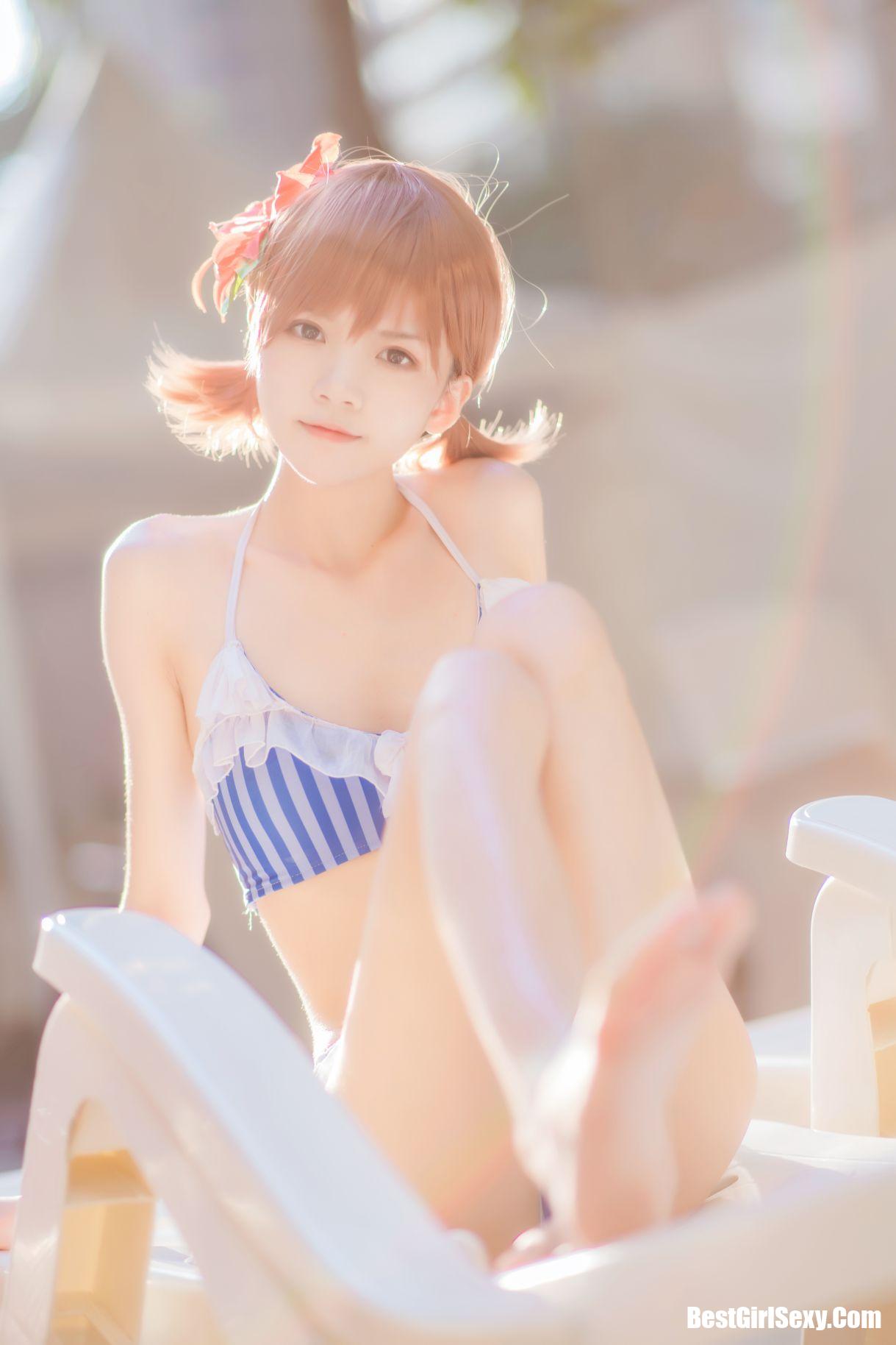 Coser@桜桃喵 Vol.090 炮姐泳装戏水 46