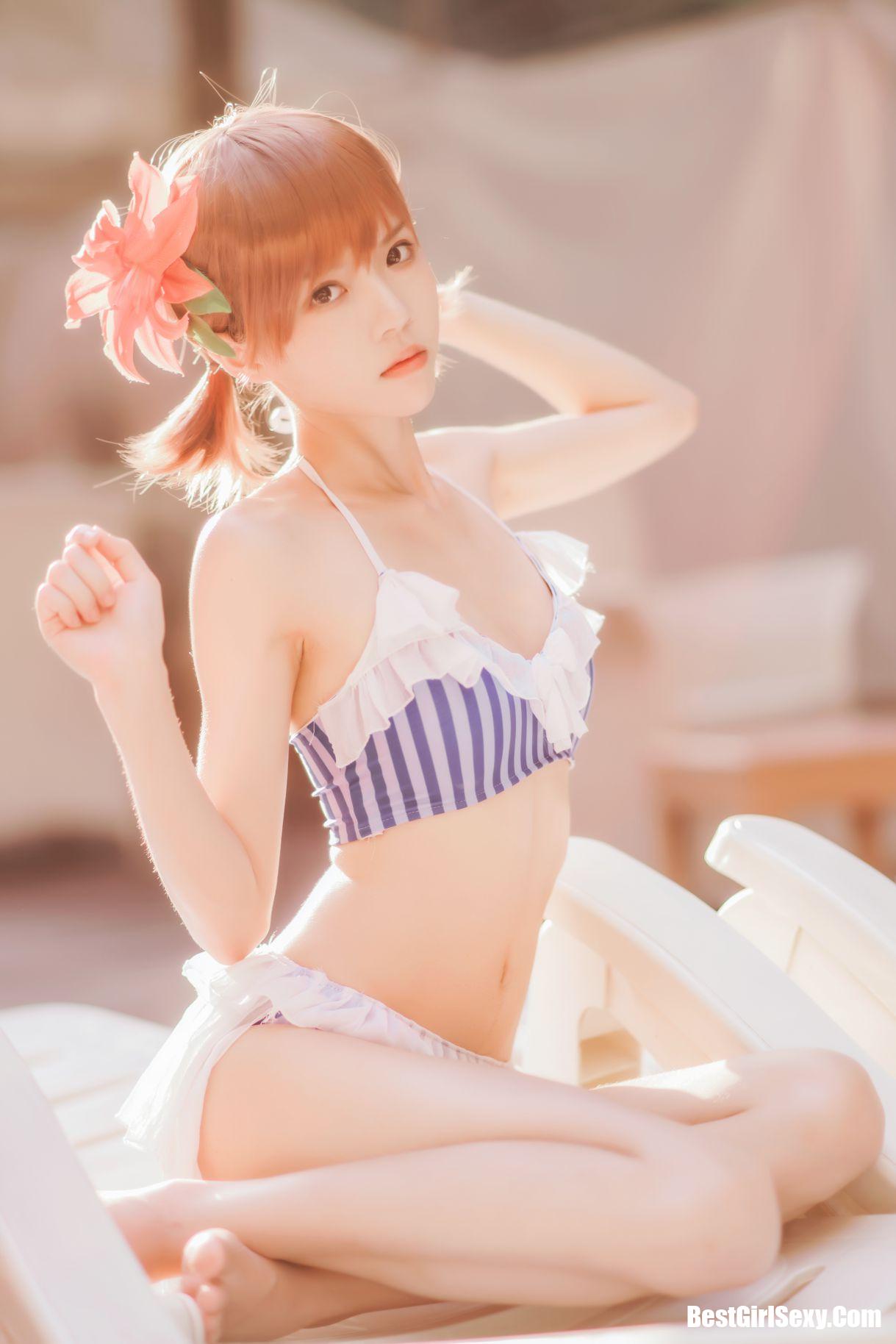 Coser@桜桃喵 Vol.090 炮姐泳装戏水 50