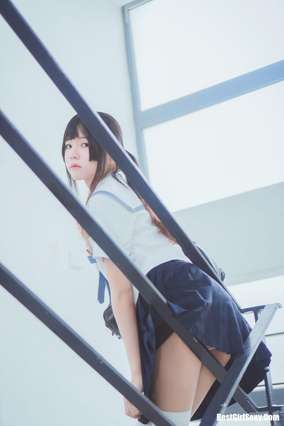 Coser@桜桃喵 Vol.074 蓝白水手服 6