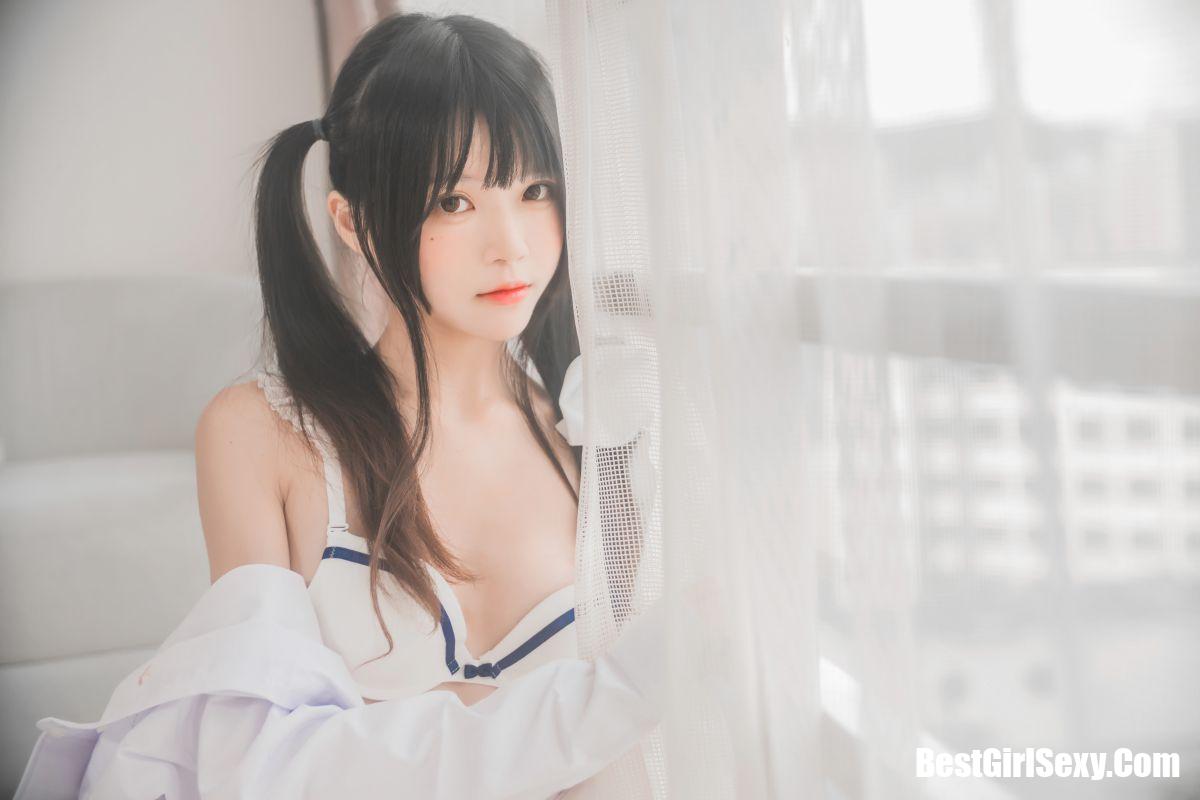 Coser@桜桃喵 Vol.073 白衬衫双马尾 29