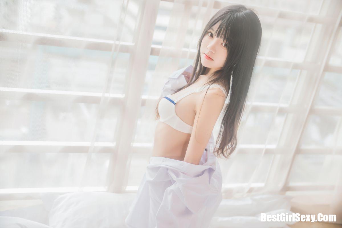 Coser@桜桃喵 Vol.072 白衬衫散发 48