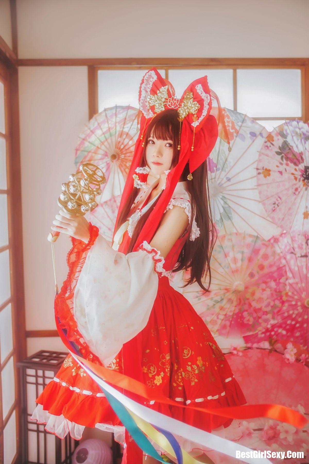 Coser@桜桃喵 Vol.038 灵梦 新年快乐 4