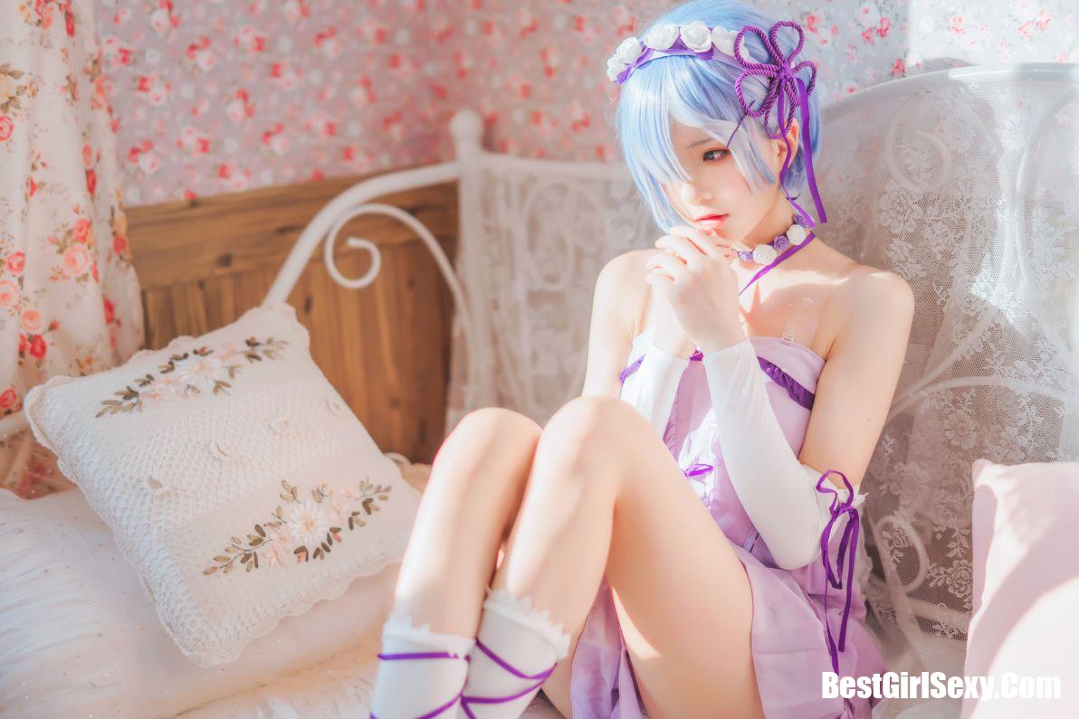 Coser@桜桃喵 Vol.037 蕾姆小睡裙 6