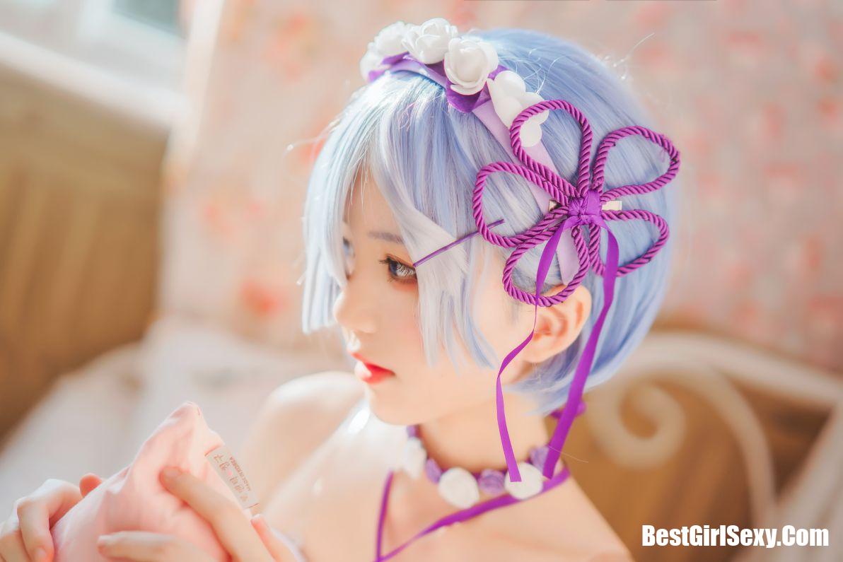 Coser@桜桃喵 Vol.037 蕾姆小睡裙 14