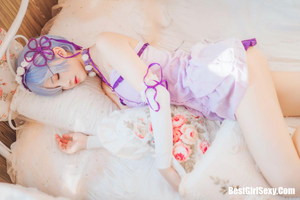 Coser@桜桃喵 Vol.037 蕾姆小睡裙 31