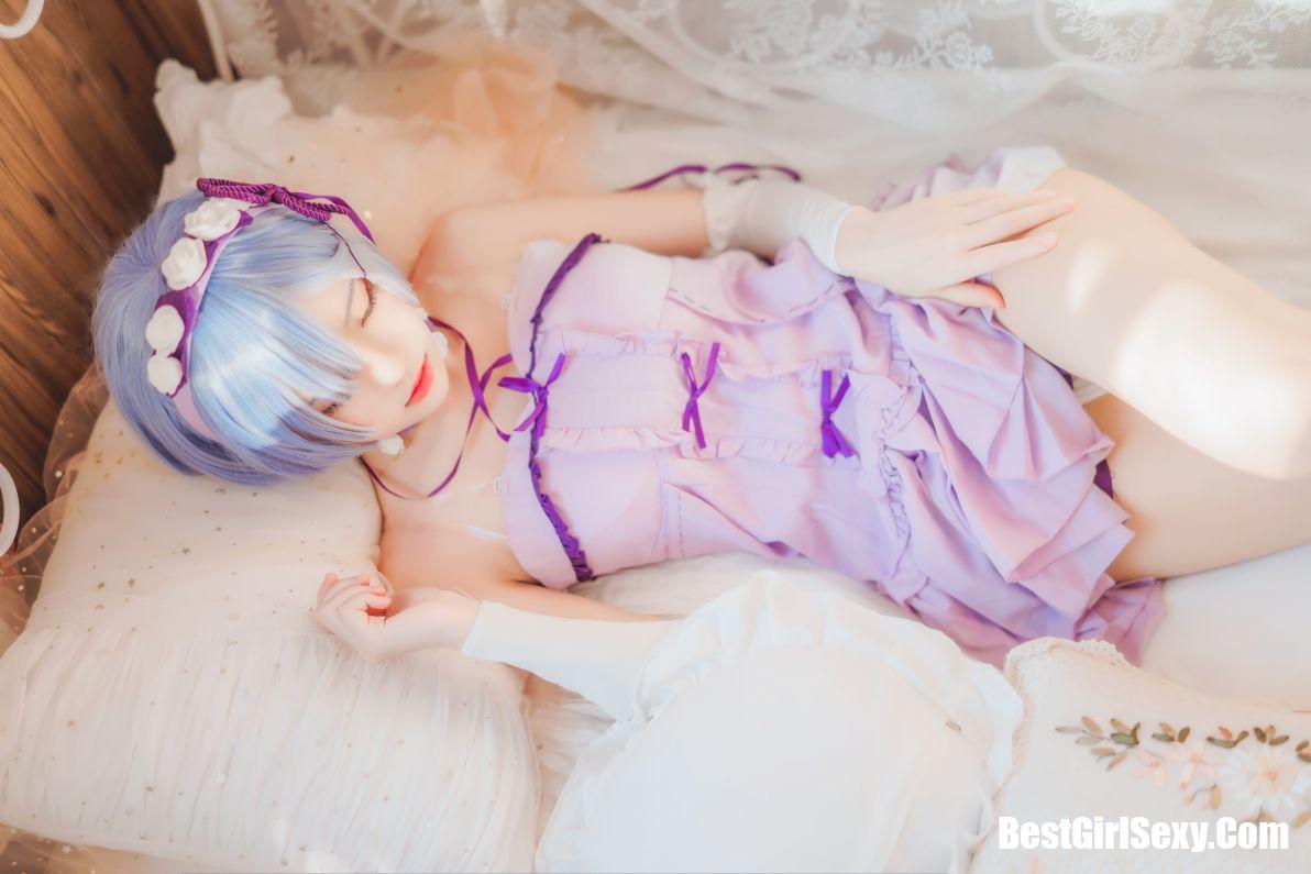 Coser@桜桃喵 Vol.037 蕾姆小睡裙 32